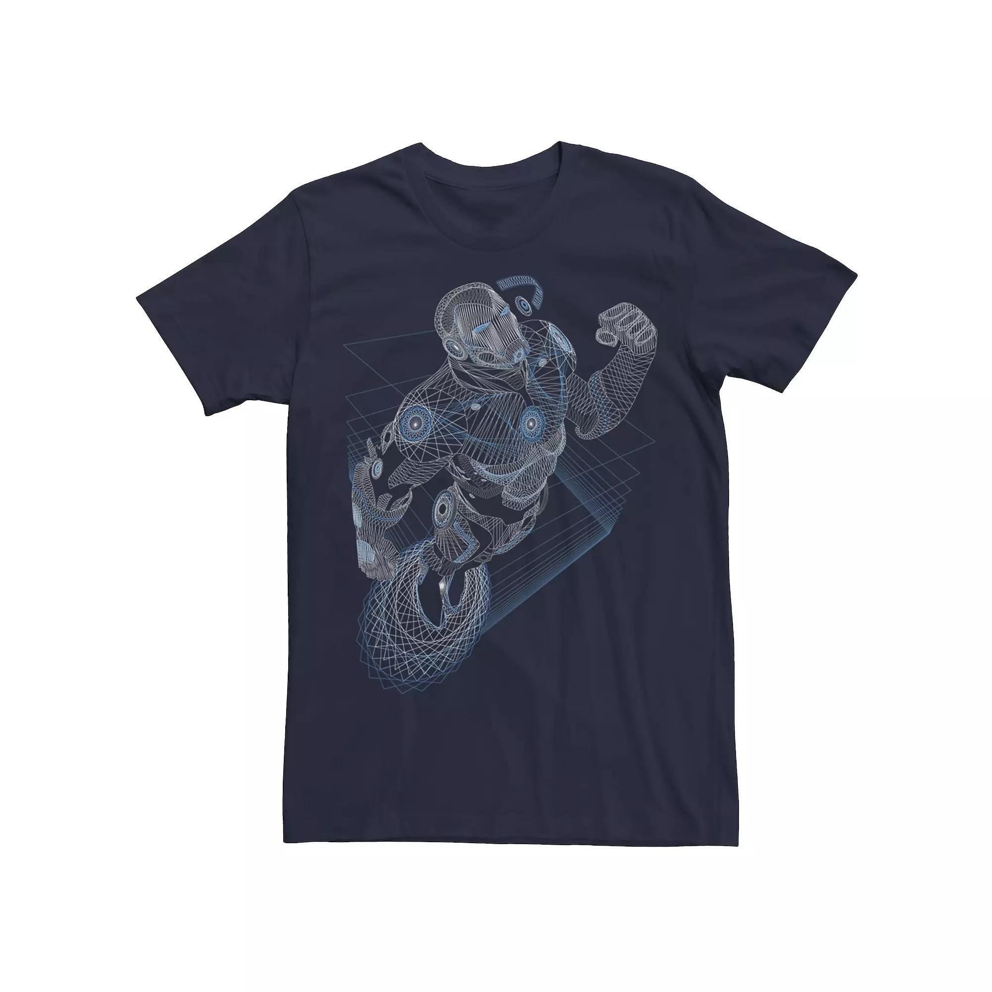 Men's Marvel Iron Man Schematics Portrait Tee,  Product Image