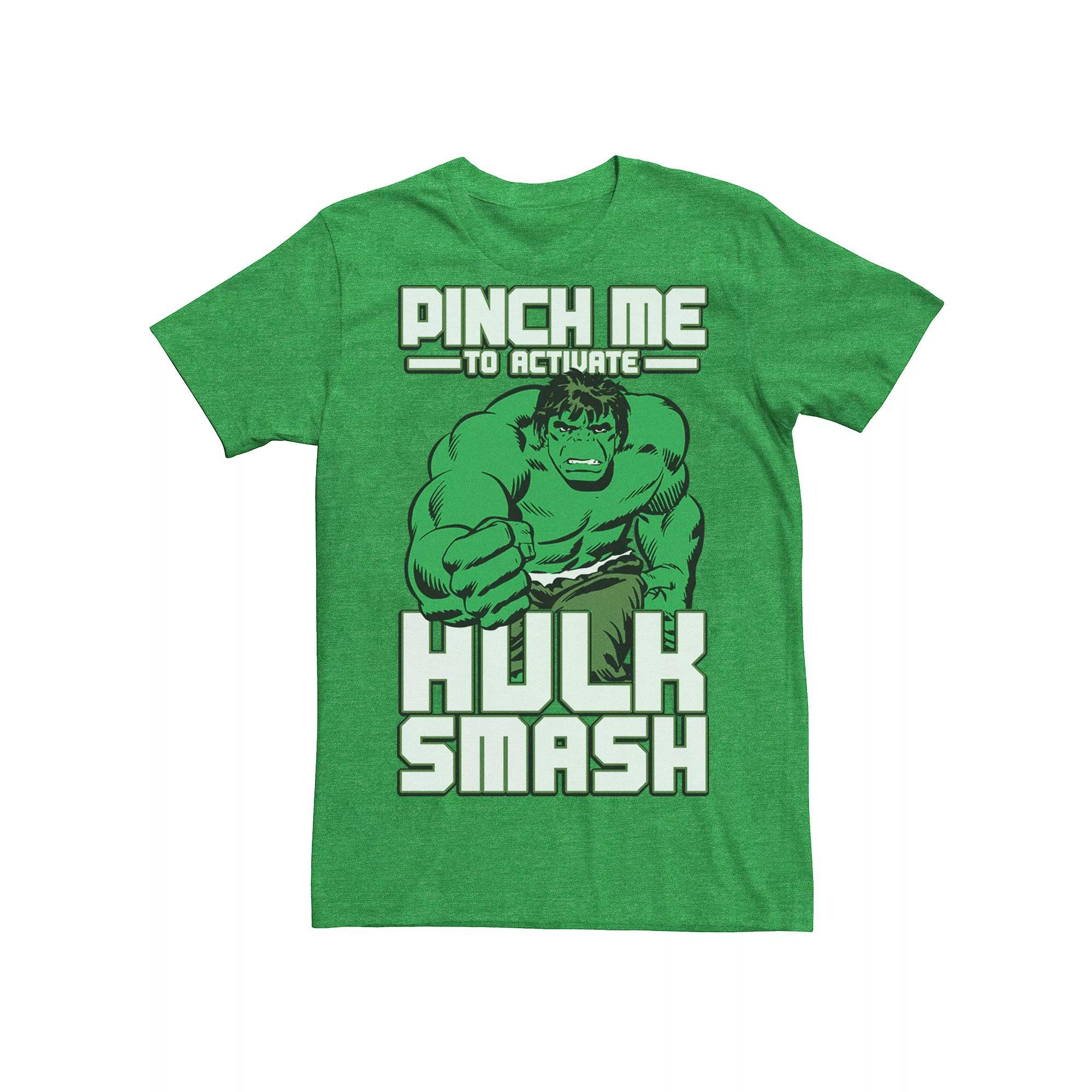 Men's Marvel Hulk Smash Pinch St. Patricks Tee,  Product Image