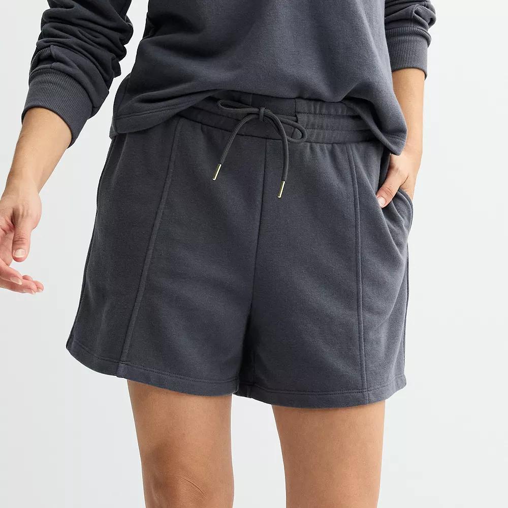 Women's Sonoma Goods For Life® French Terry Seam Detail Shorts, Size: Small, Blue Product Image