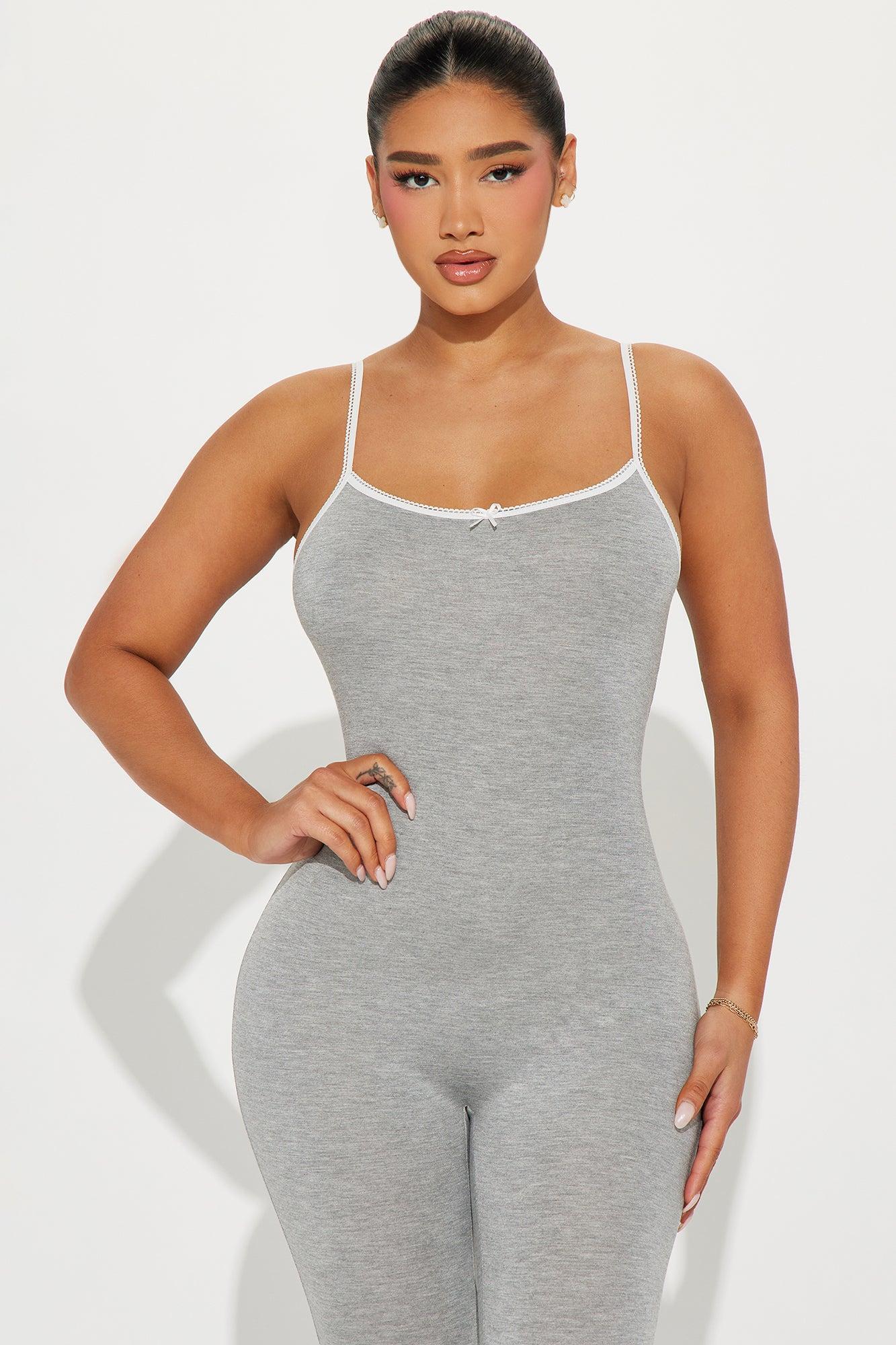 Embrace Me Jumpsuit - Heather Grey Product Image