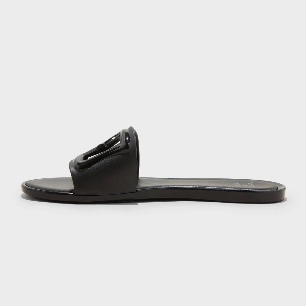 Womens Dove Cut Out Slide Sandals - Shade & Shore Black 9 Product Image