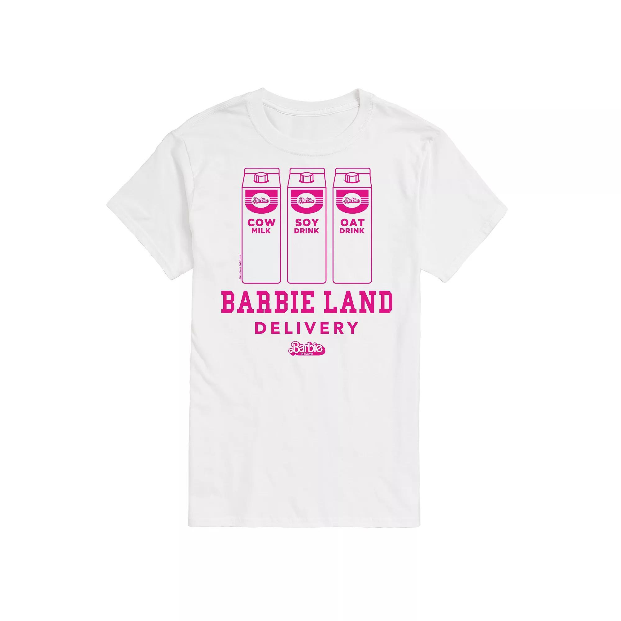 Big & Tall Barbie™ The Movie Barbie Land Delivery Graphic Tee, Men's,  Product Image