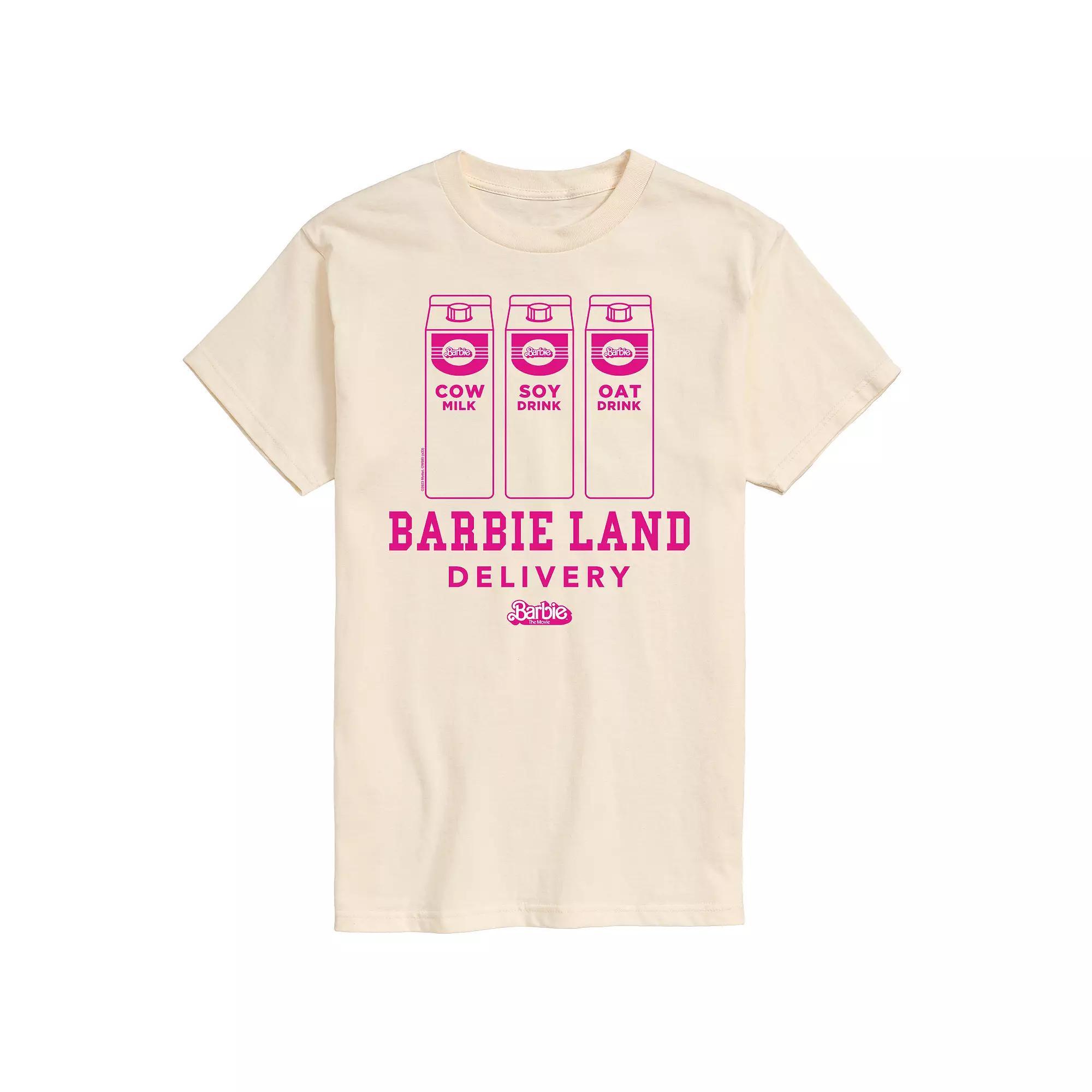 Big & Tall Barbie™ The Movie Barbie Land Delivery Graphic Tee, Men's,  Product Image