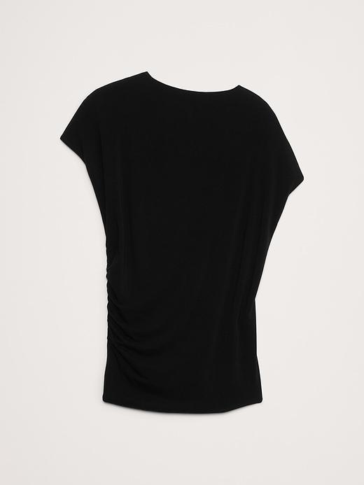 Luxe Wool-Blend Draped Top Product Image