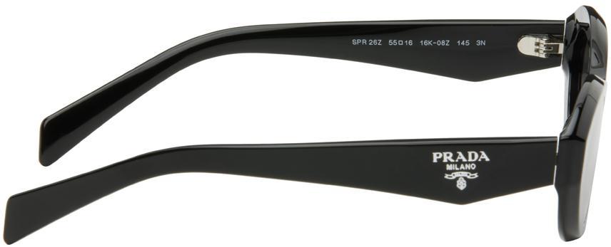 PRADA Black ' Symbole' Sunglasses In 16k08z Product Image