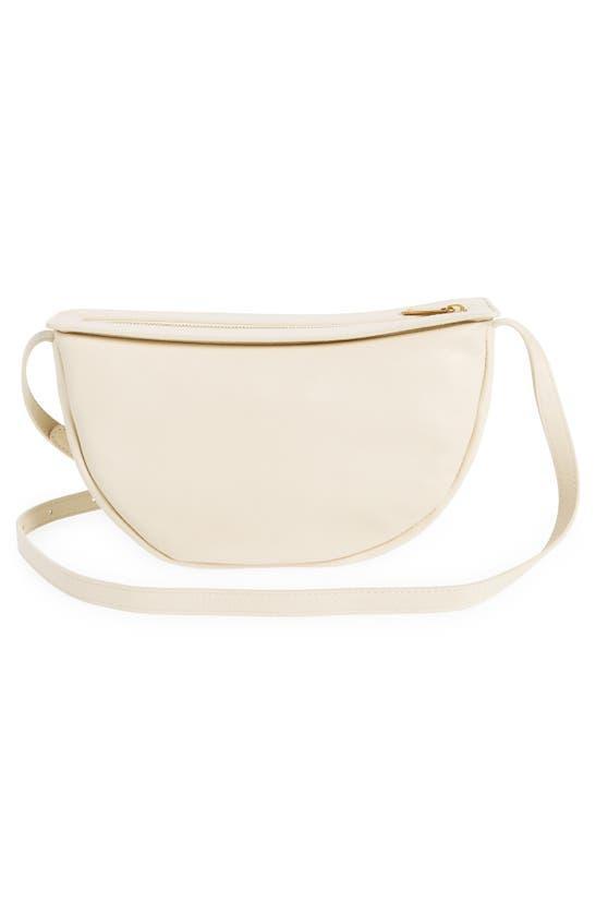 MANSUR GAVRIEL Moon Calfskin Leather Crossbody Bag In Avorio Product Image