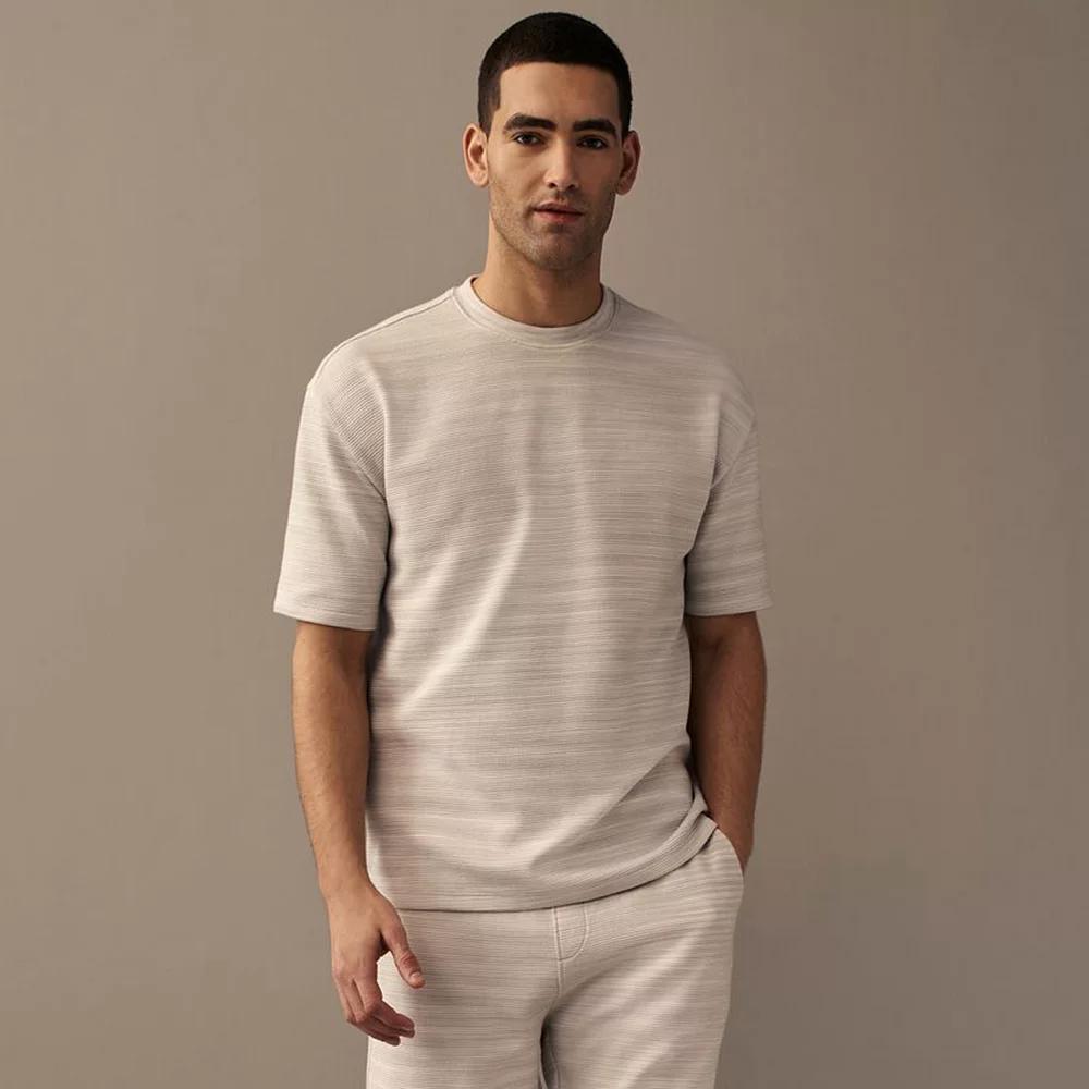 Men's NEXT Textured T-Shirt, Size: XS, White Product Image