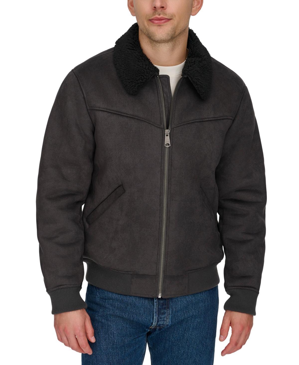 Men's Levi's® Faux Shearling Bomber Jacket, Size: XL, Black Product Image