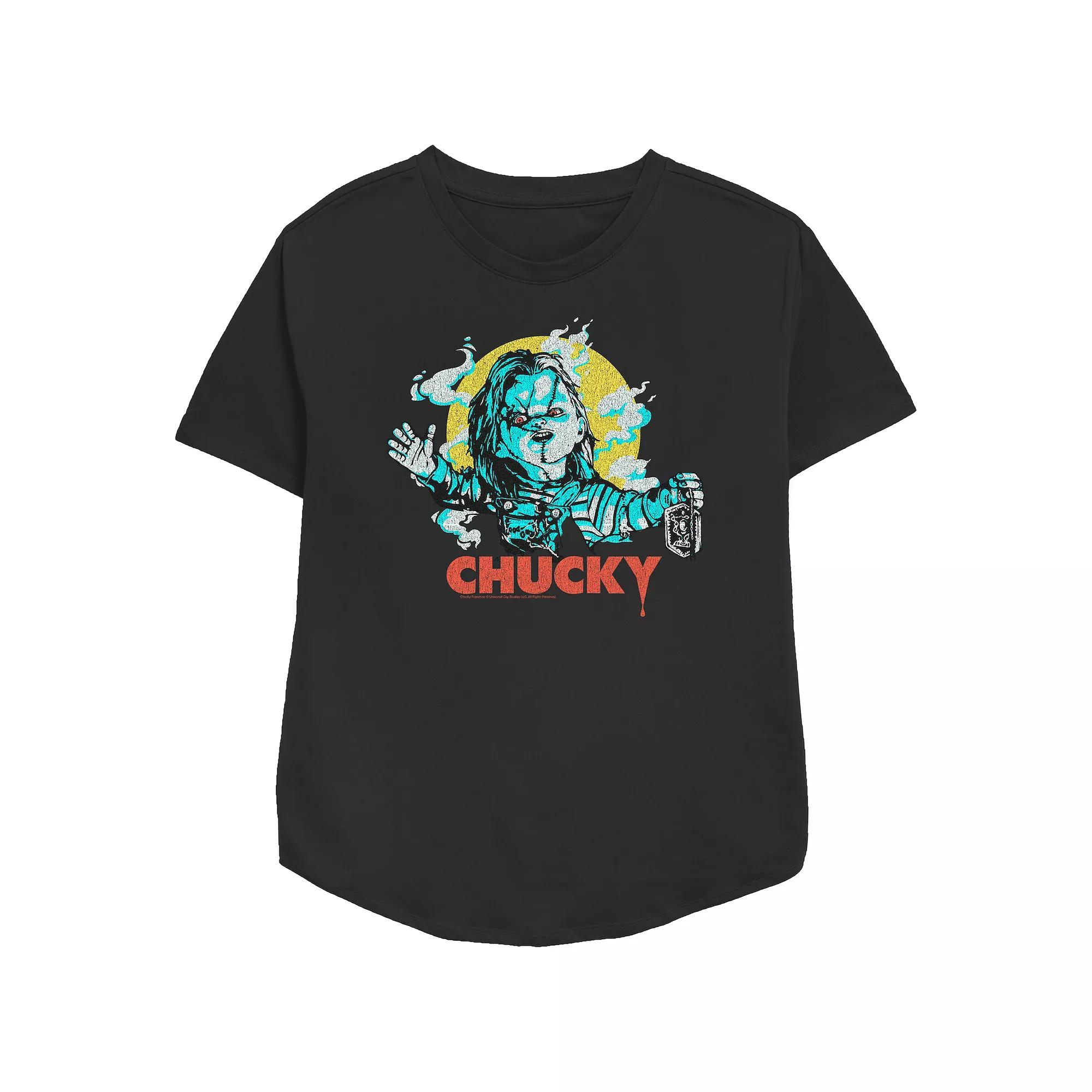 Women's Chucky Is Here Relaxed Fit Graphic Tee,  Product Image