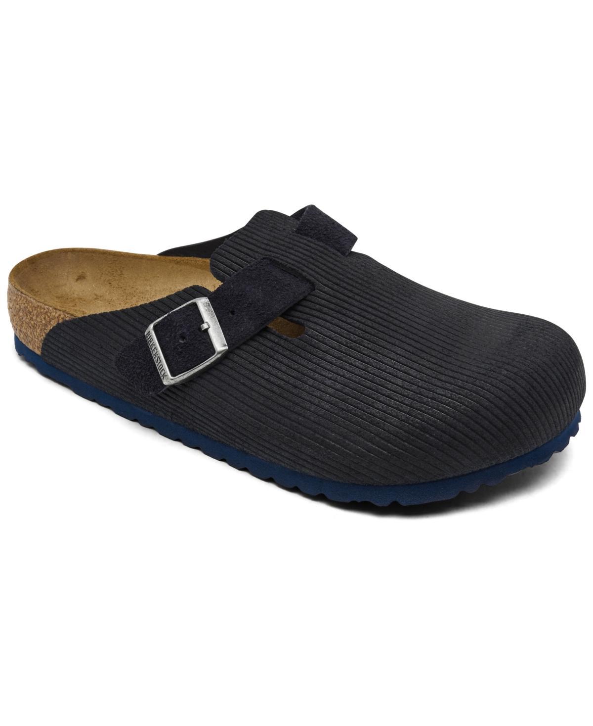 Birkenstock Mens Boston Corduroy Suede Embossed Clogs Shoes Product Image