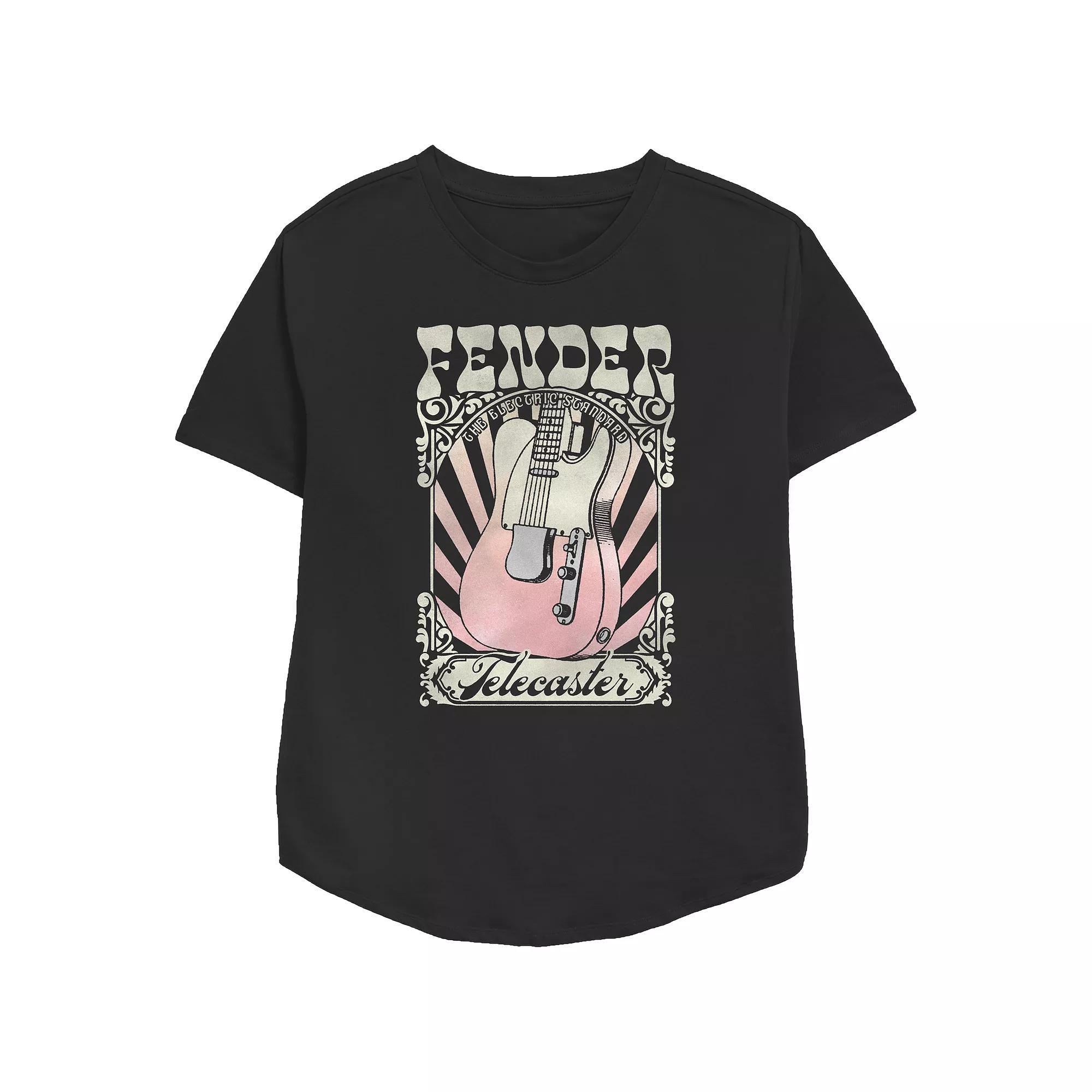 Women's Fender Telecaster The Electric Standard Retro Relaxed Fit Graphic Tee, Girl's,  Product Image