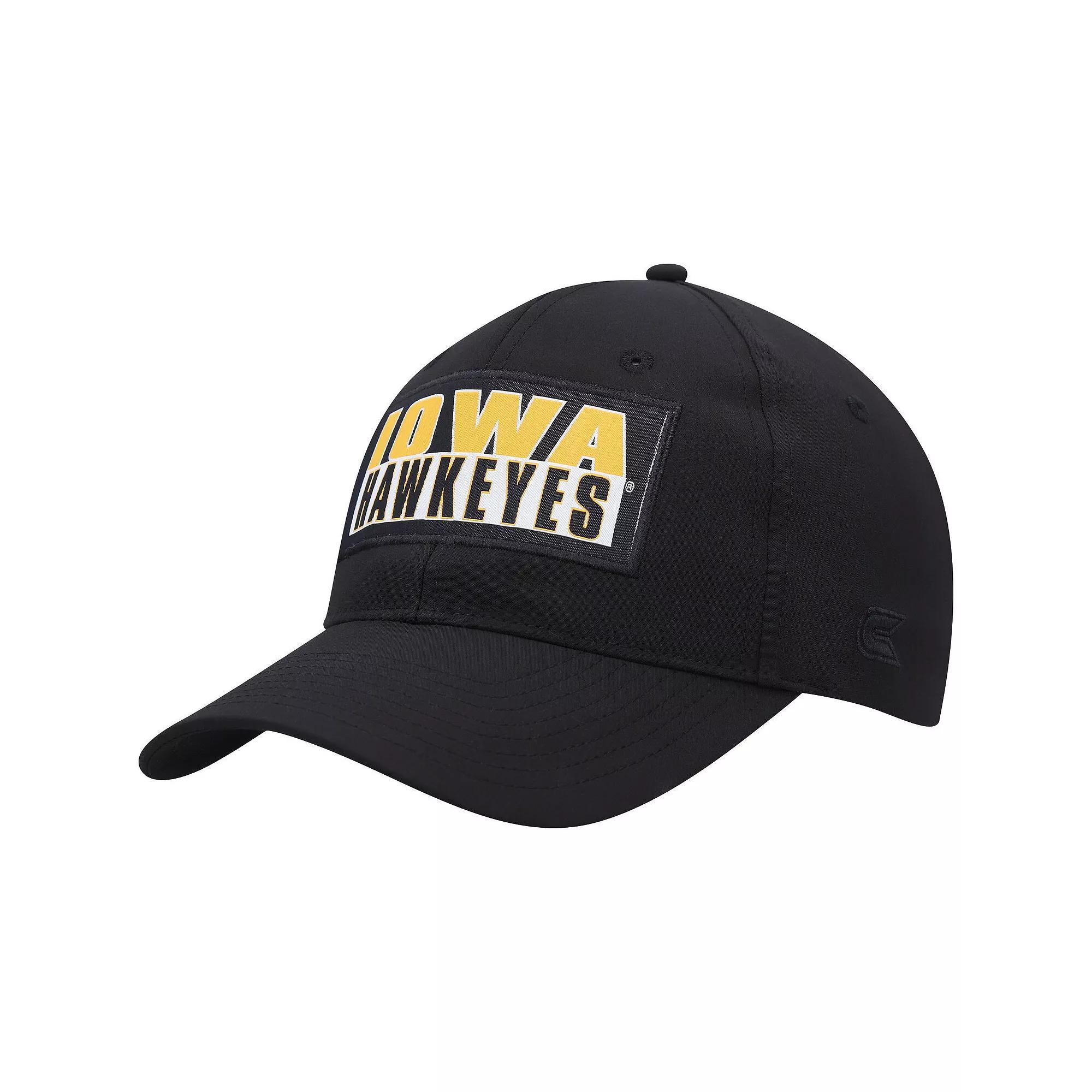 Men's Colosseum Black Iowa Hawkeyes Positraction Snapback Hat Product Image