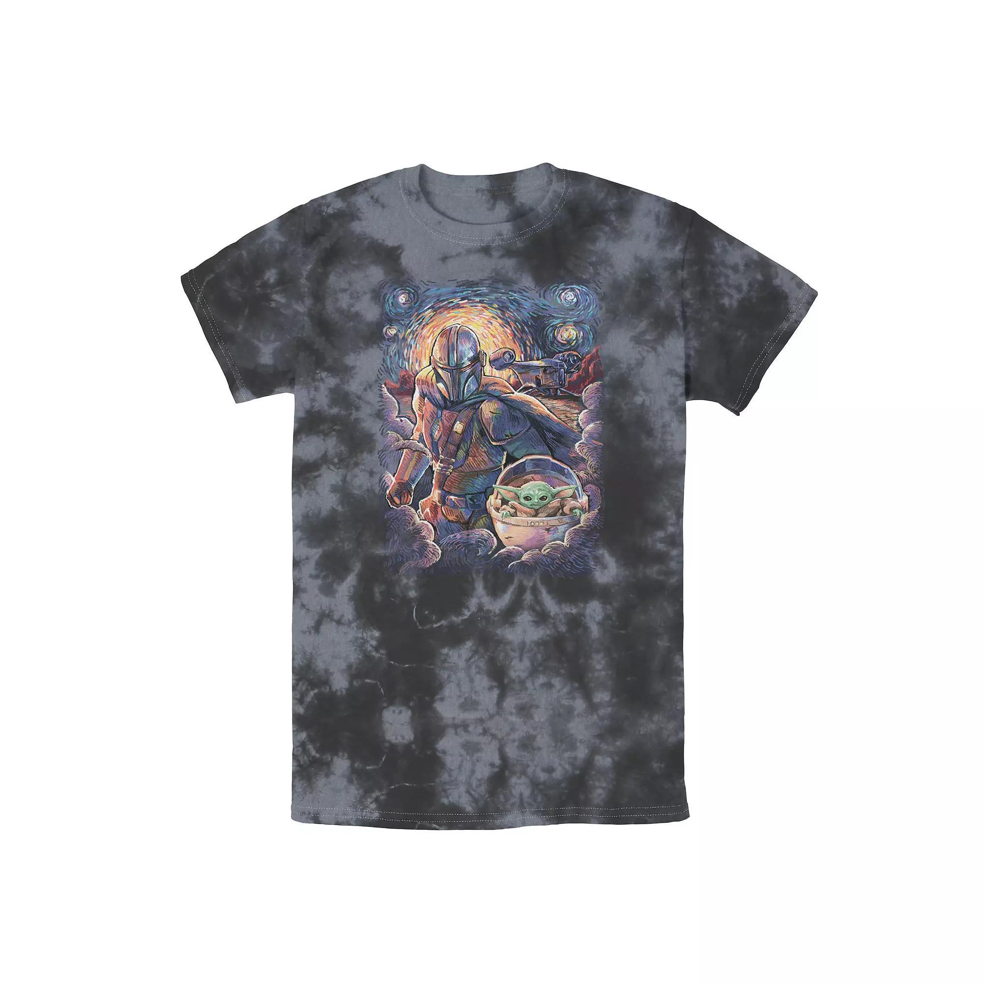 Men's Star Wars: The Mandalorian & The Child Starry Night Tee,  Product Image