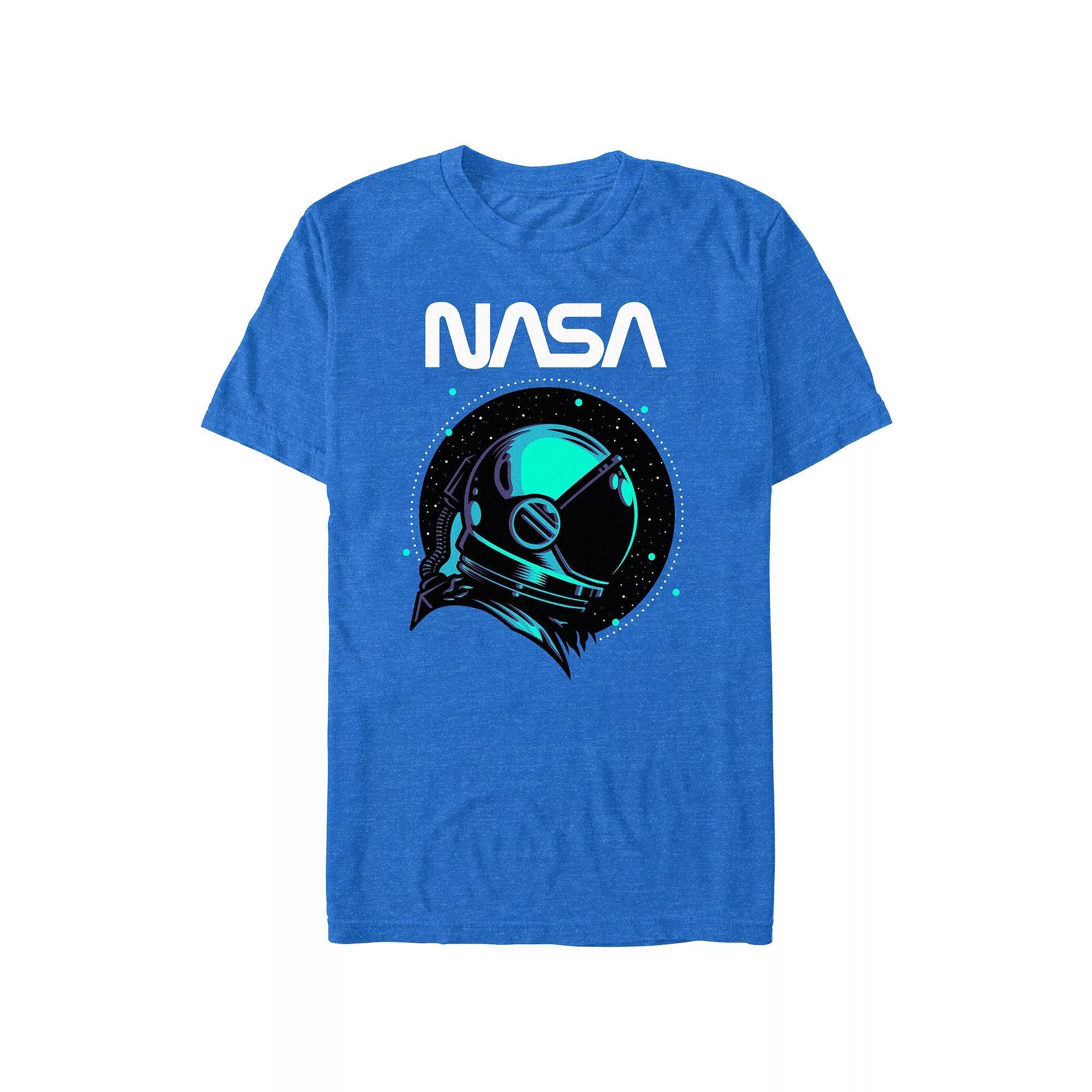 Big & Tall Nasa Astronaut Helmet Graphic Tee, Men's, Size: 5XL, Royal Grey Product Image