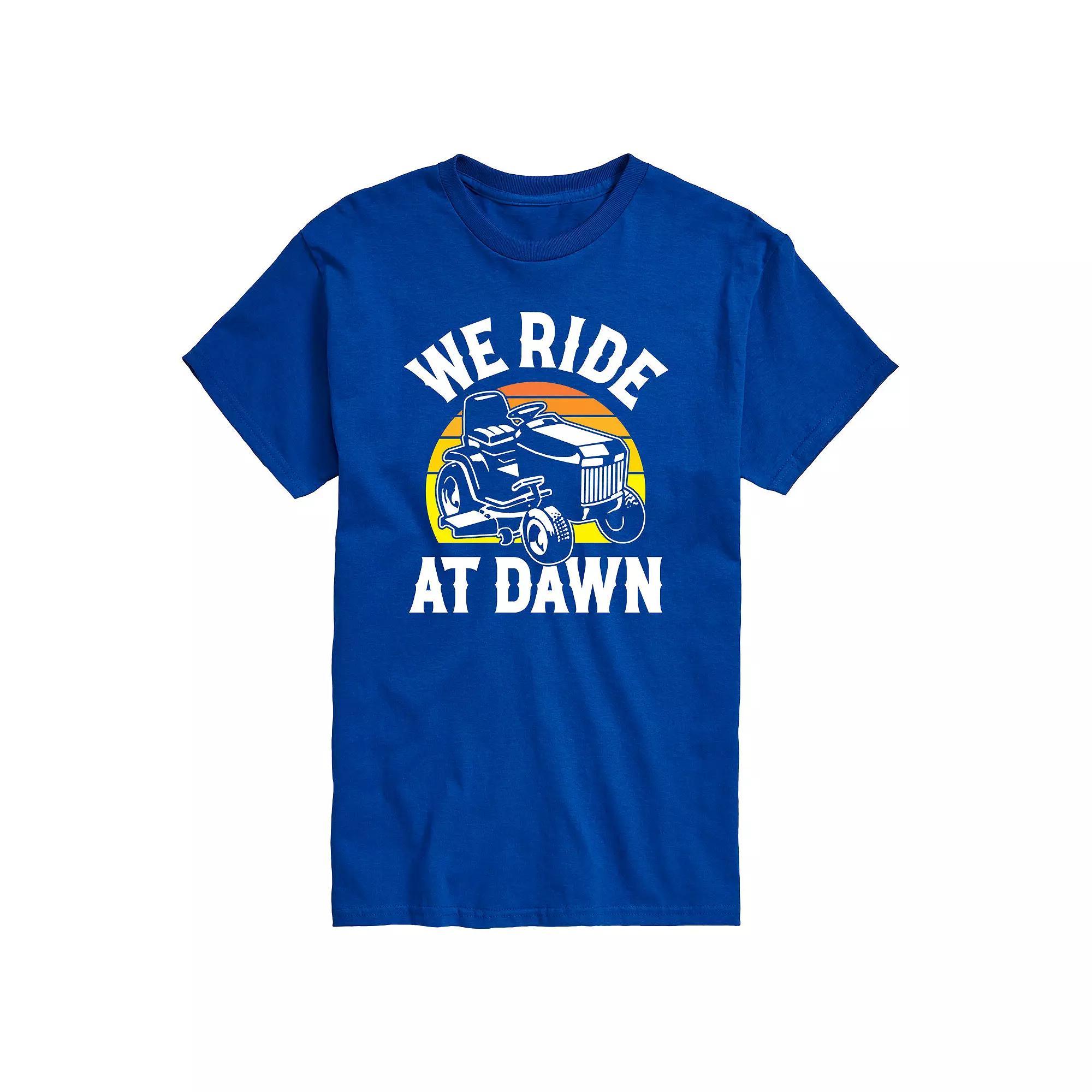 Big & Tall We Ride At Dawn Mower Graphic Tee, Men's,  Product Image