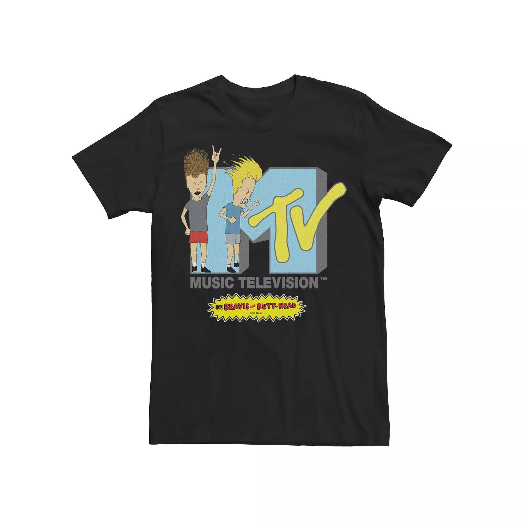 Men's Beavis And Butt-Head MTV Logo Tee,  Product Image