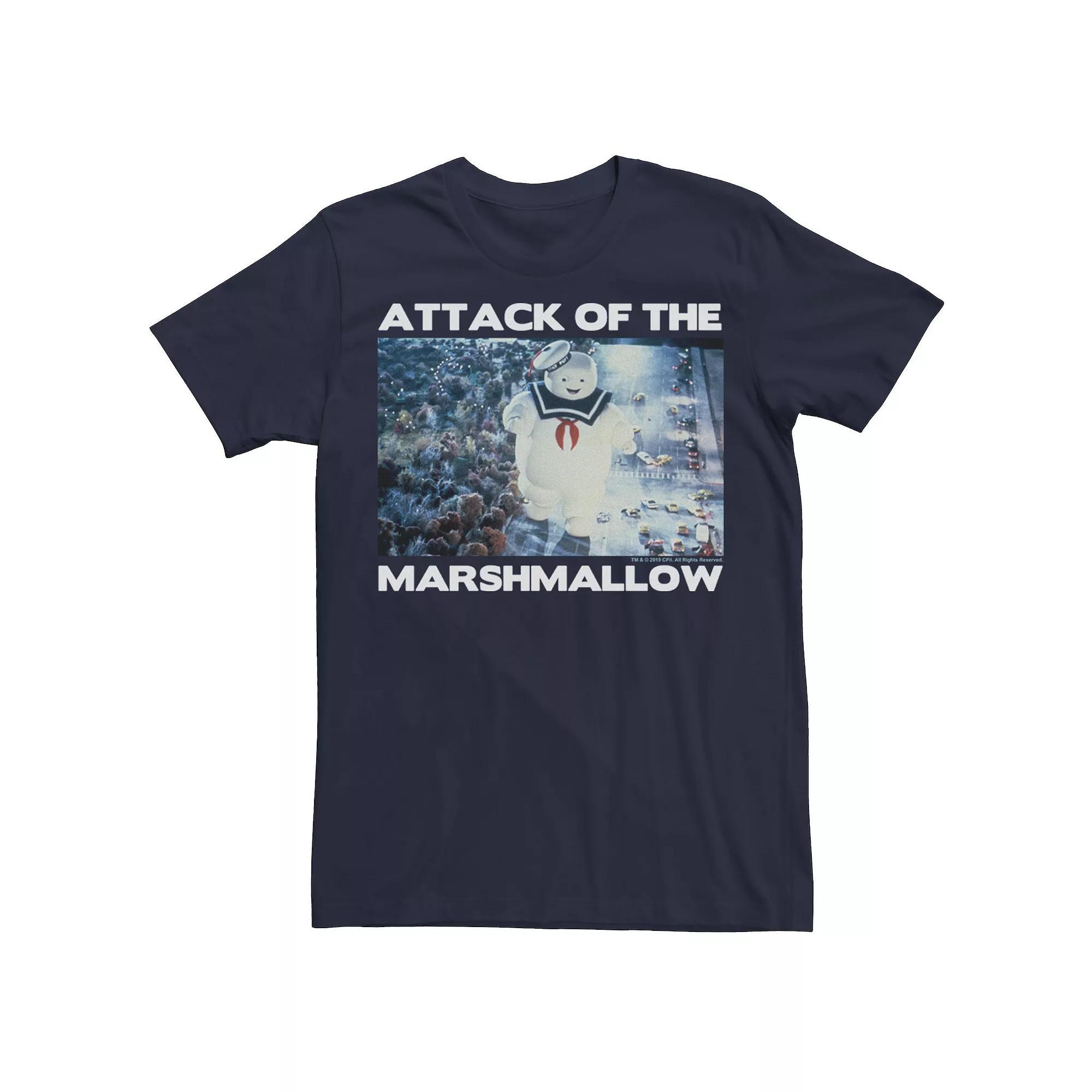 Men's Ghostbusters "Attack Of The Marshmallow" Photo Tee,  Product Image