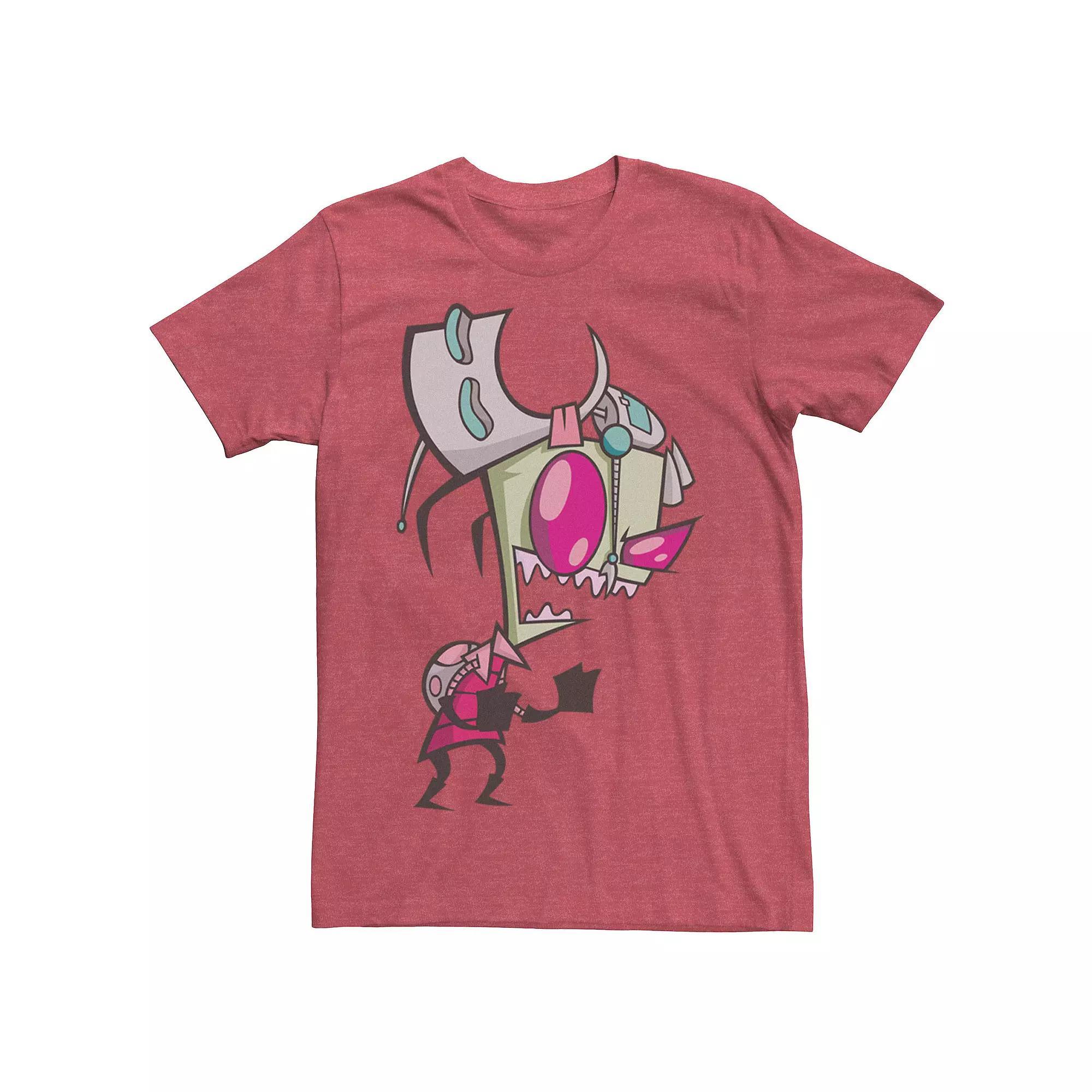 Men's Nickelodeon Invader Zim Menacing Laugh Tired Gir Portrait Graphic Tee,  Product Image
