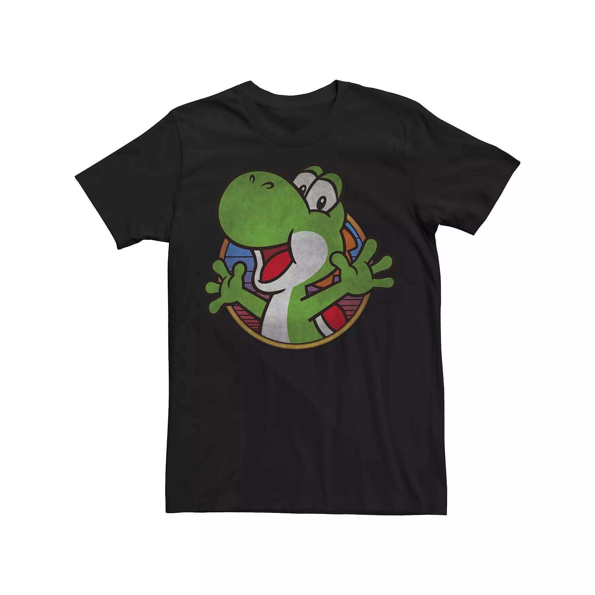 Big & Tall Nintendo Yo Yoshi Gaming Big Face Tee, Men's, Size: XXL Tall, Black Product Image