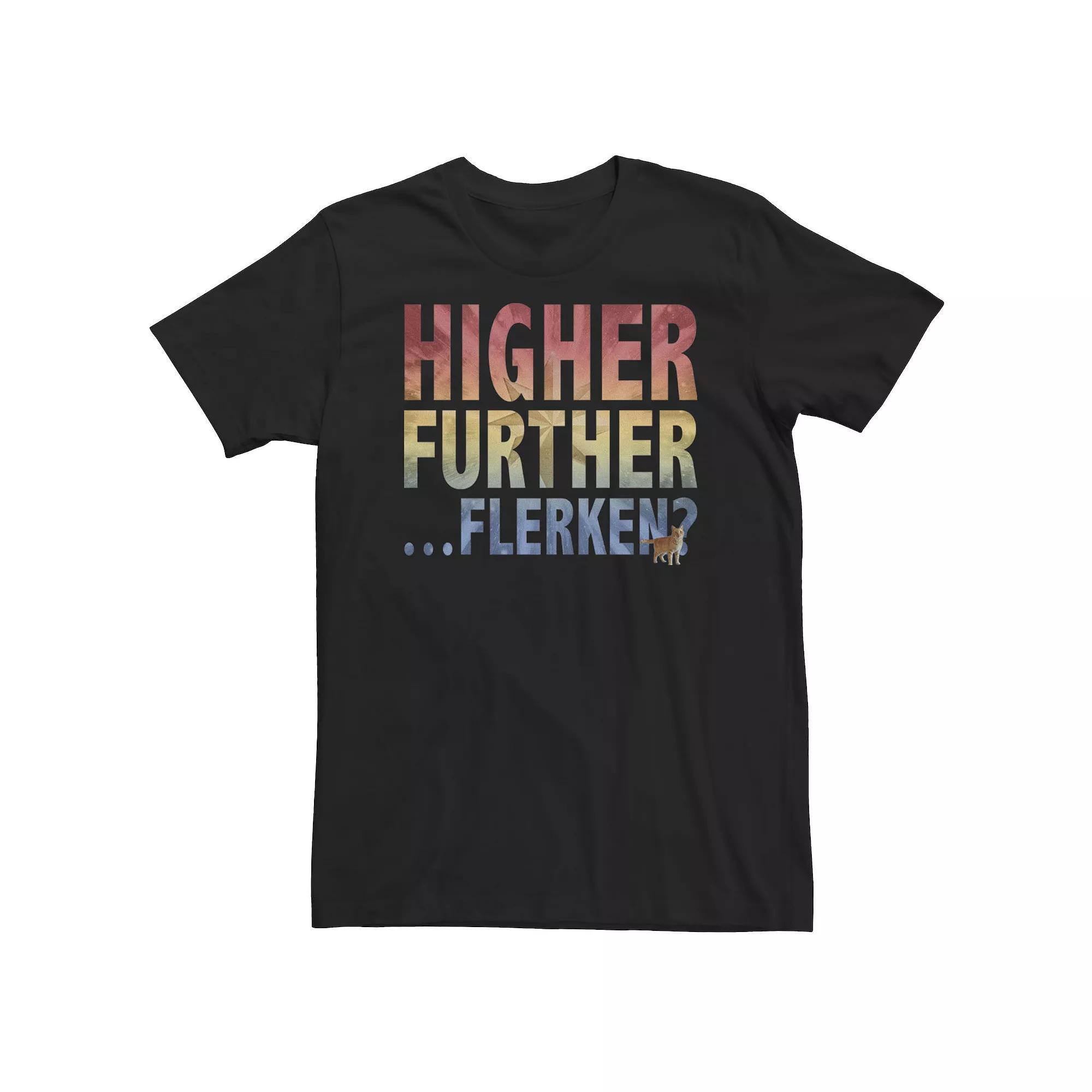 Big & Tall Marvel Captain Marvel Goose Higher Further Flerken? Logo Fill Tee, Men's,  Product Image