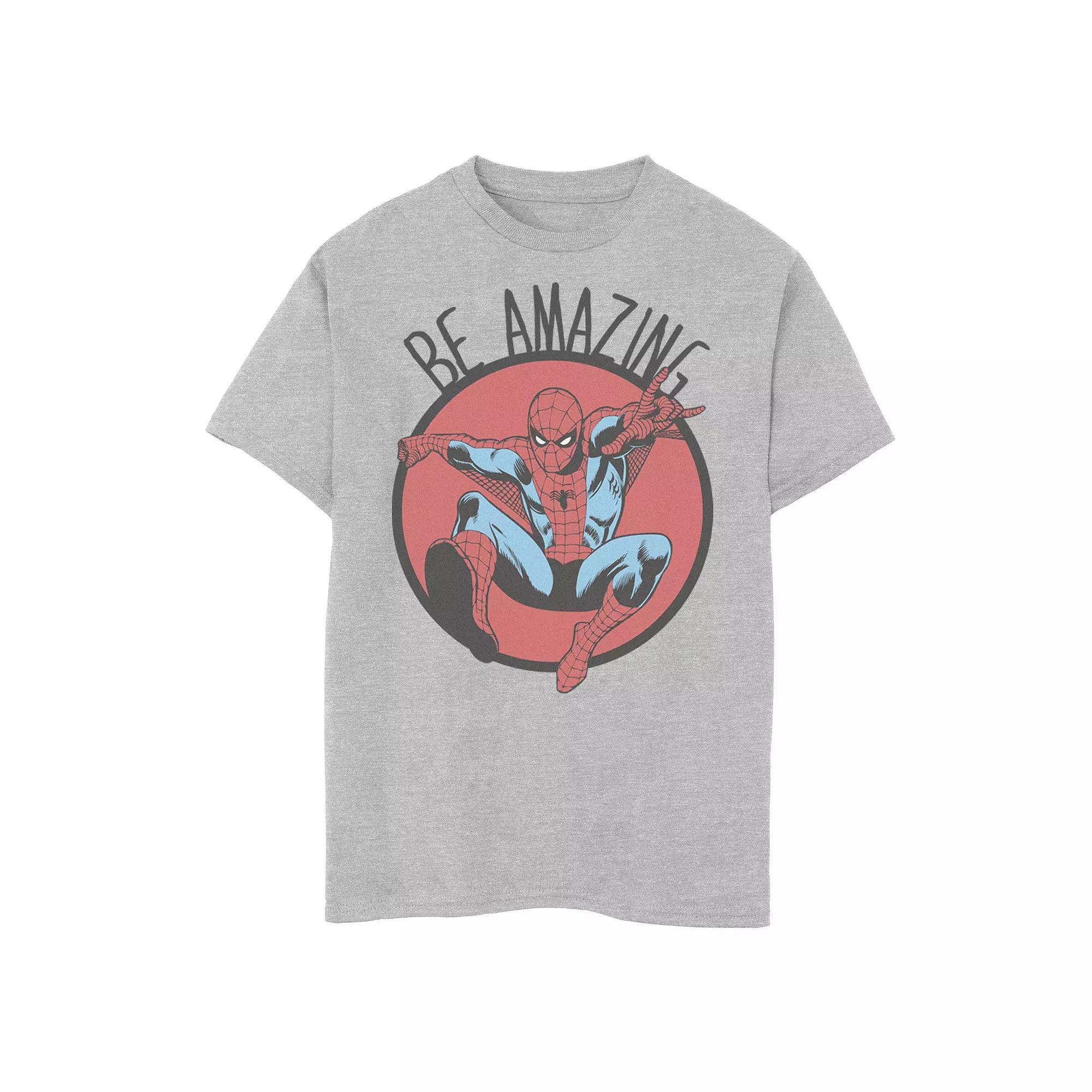 Boys 8-20 Marvel Spider-Man Be Amazing Distressed Graphic Tee, Boy's,  Product Image