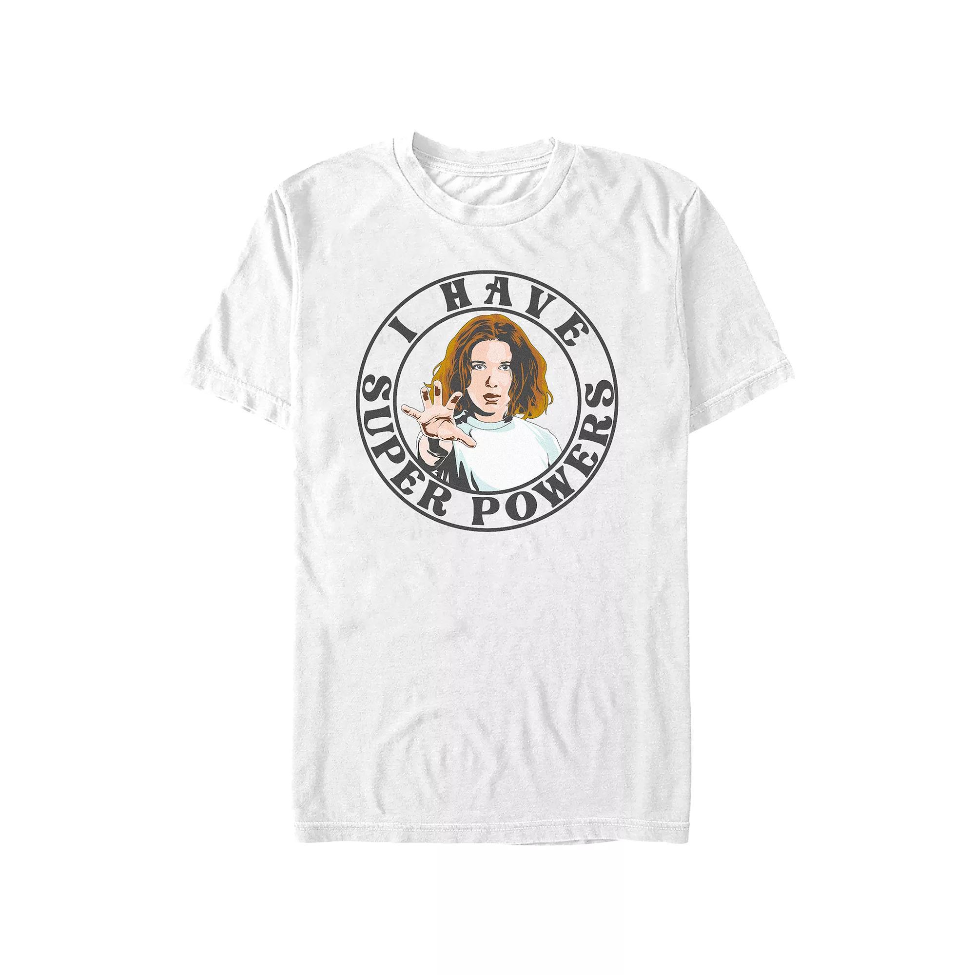 Juniors' Stranger Things I Have Superior Powers Stamp Boyfriend Graphic Tee, Women's,  Product Image