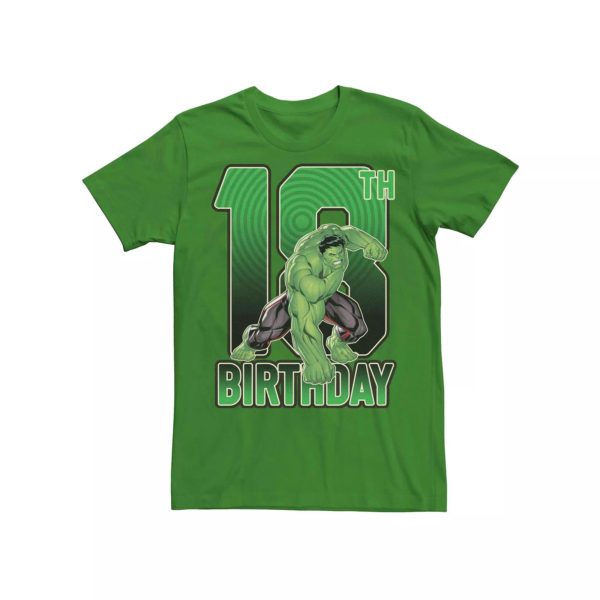 Men's Marvel's Hulk 18th Birthday Tee,  Product Image