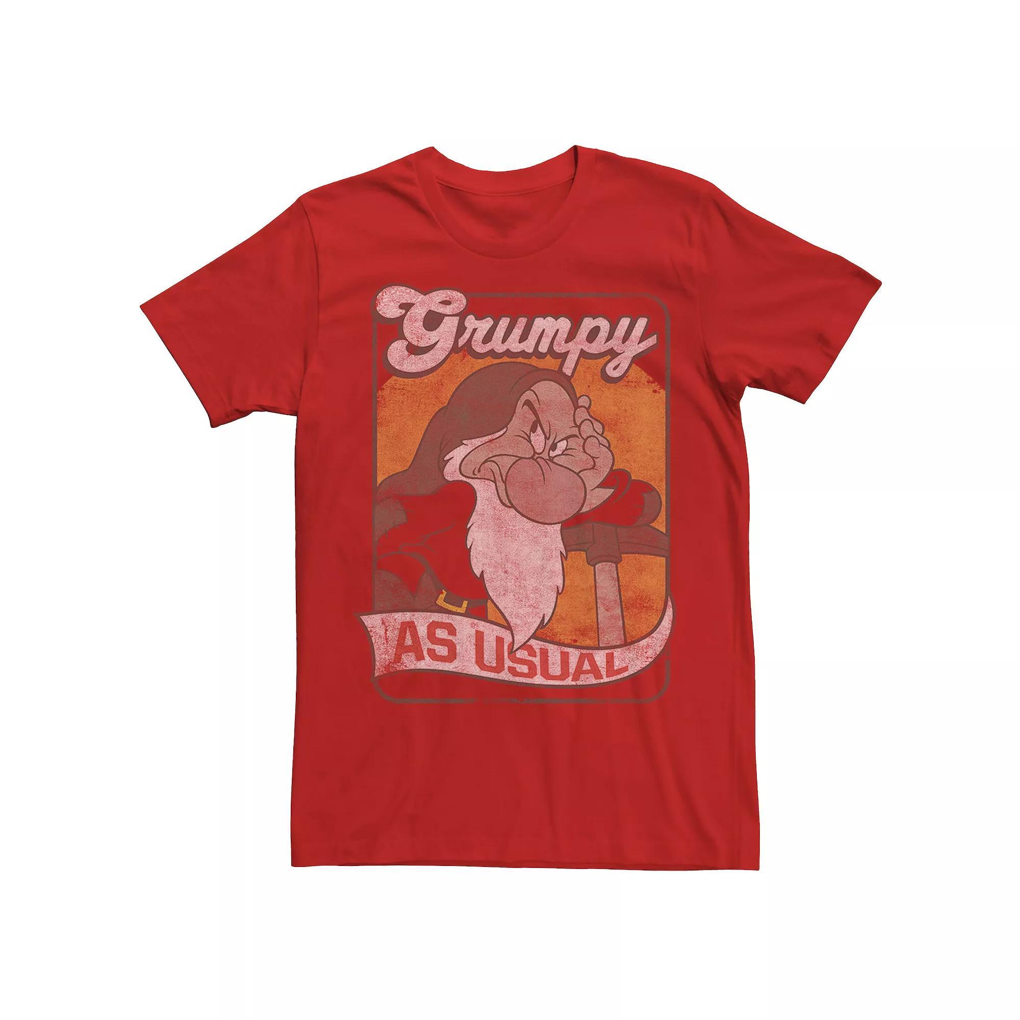 Disney's Snow White Grumpy As Usual Men's Tee,  Product Image