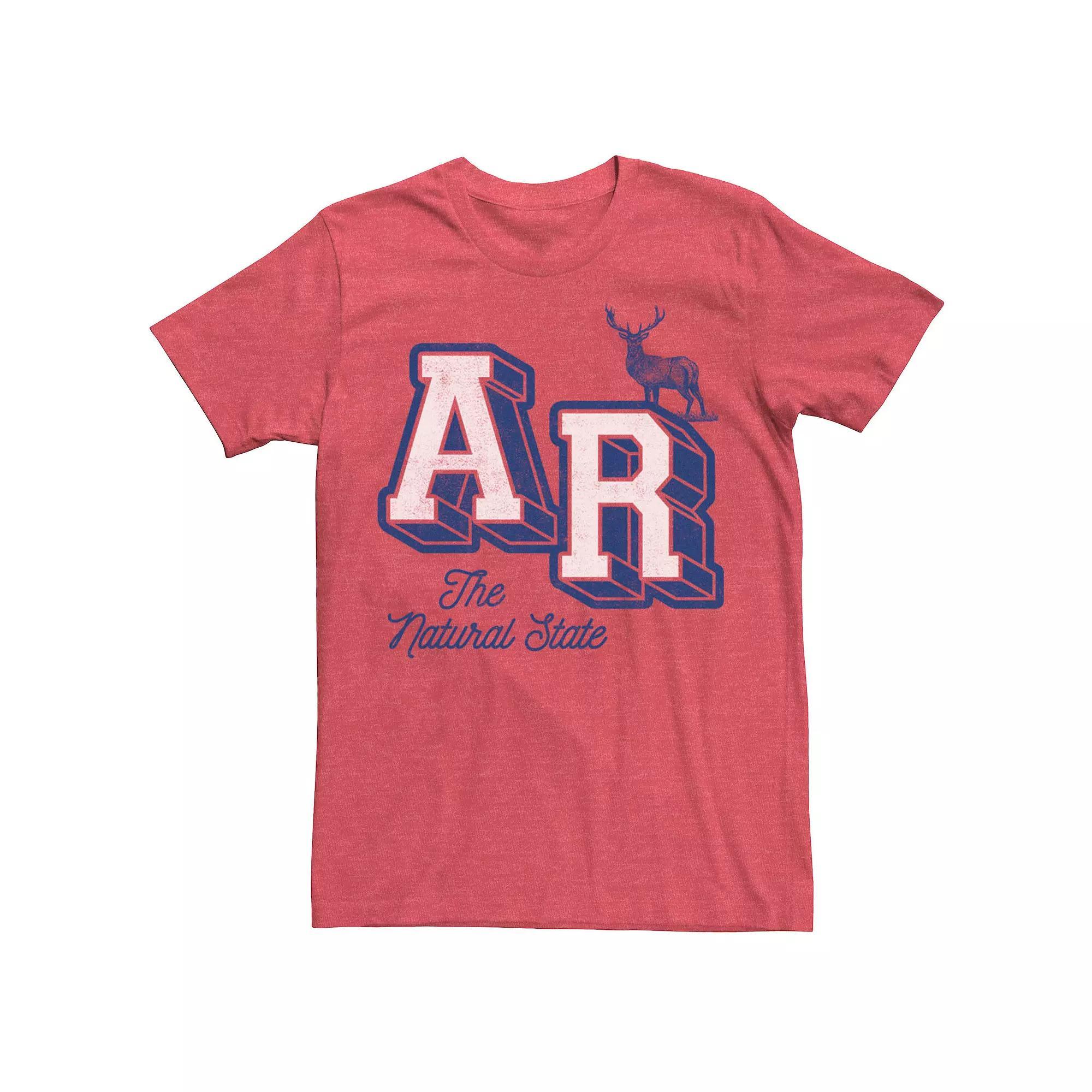 Men's Arkansas AR The Natural State Collegiate Tee,  Product Image