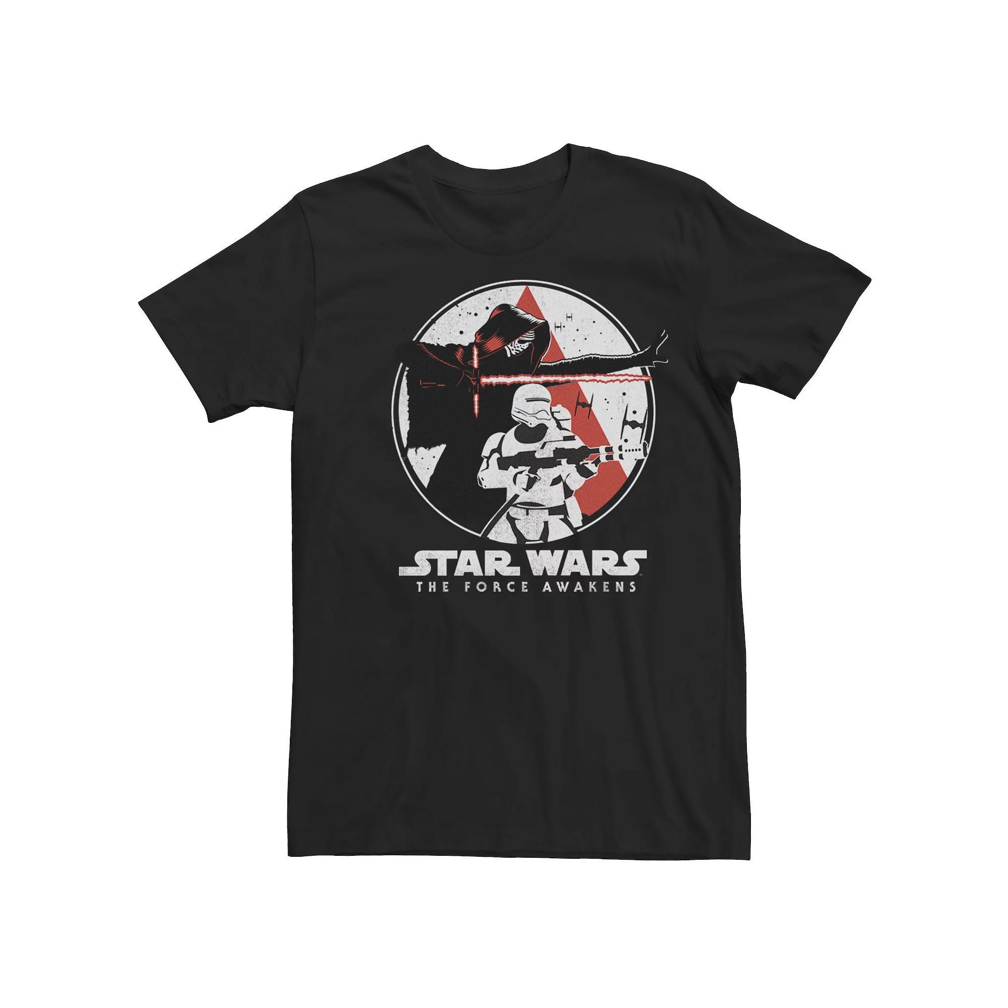 Men's Star Wars The Force Awakens Battle Pose Tee, Size: XXL, Black Product Image