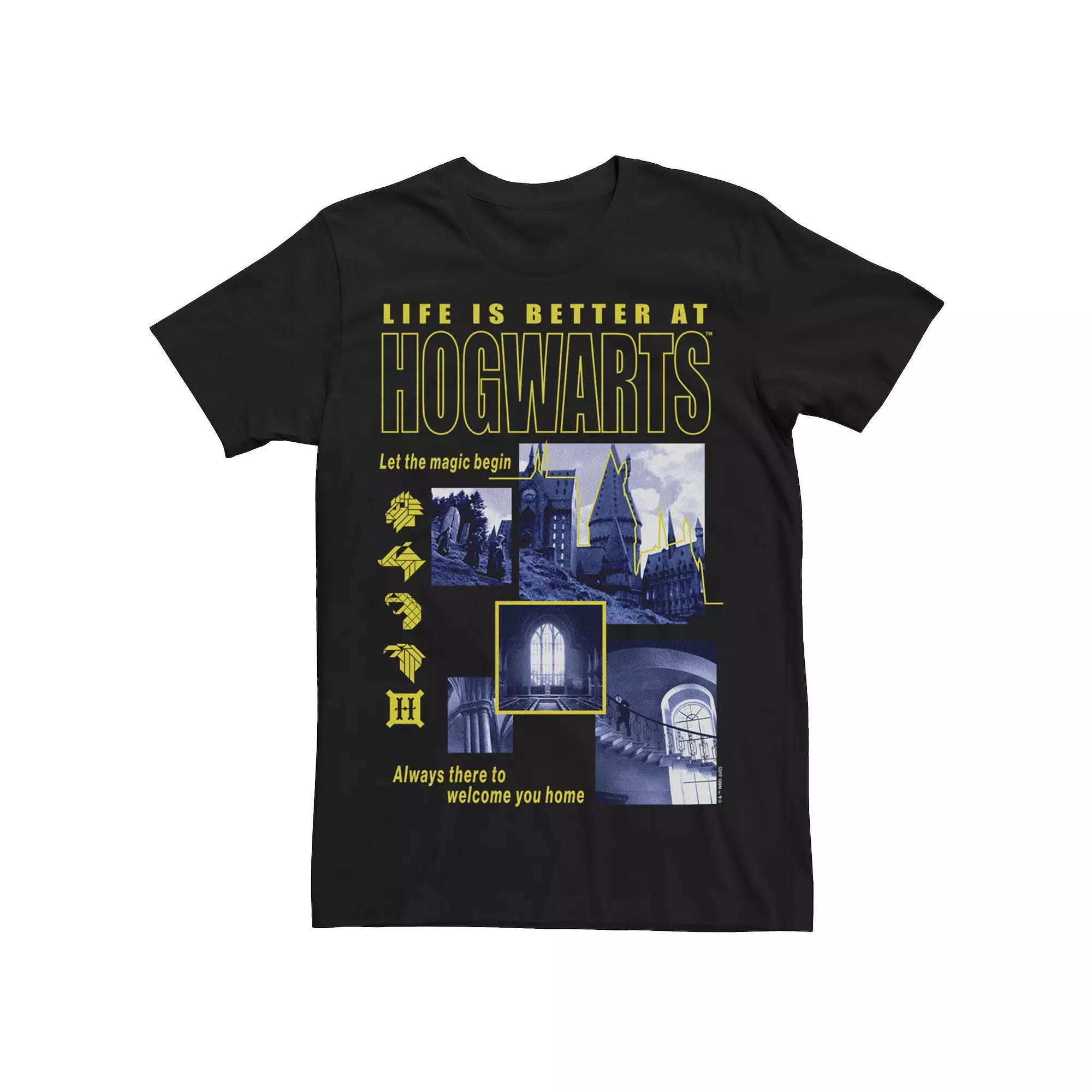 Men's Harry Potter Deathly Hallows 2 Let The Magic Begin Tee, Size: XXL, Black Product Image