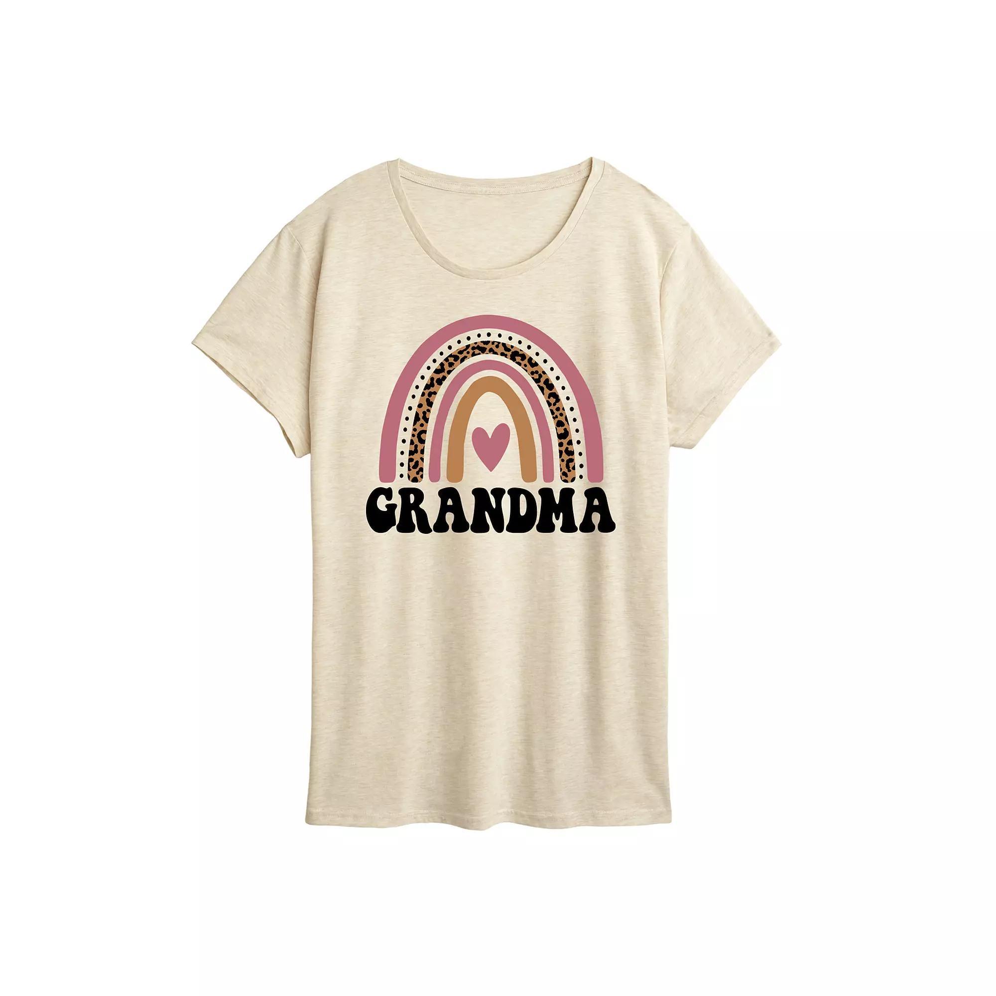 Women's Grandma Muted Rainbow Graphic Tee,  Product Image