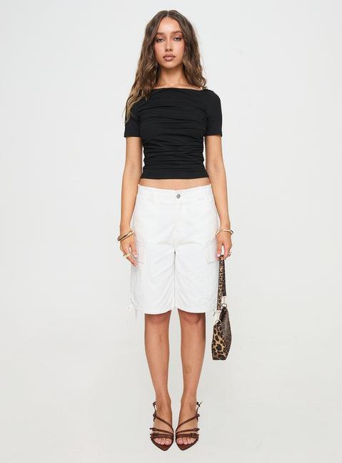 Bleachers Shorts White Product Image