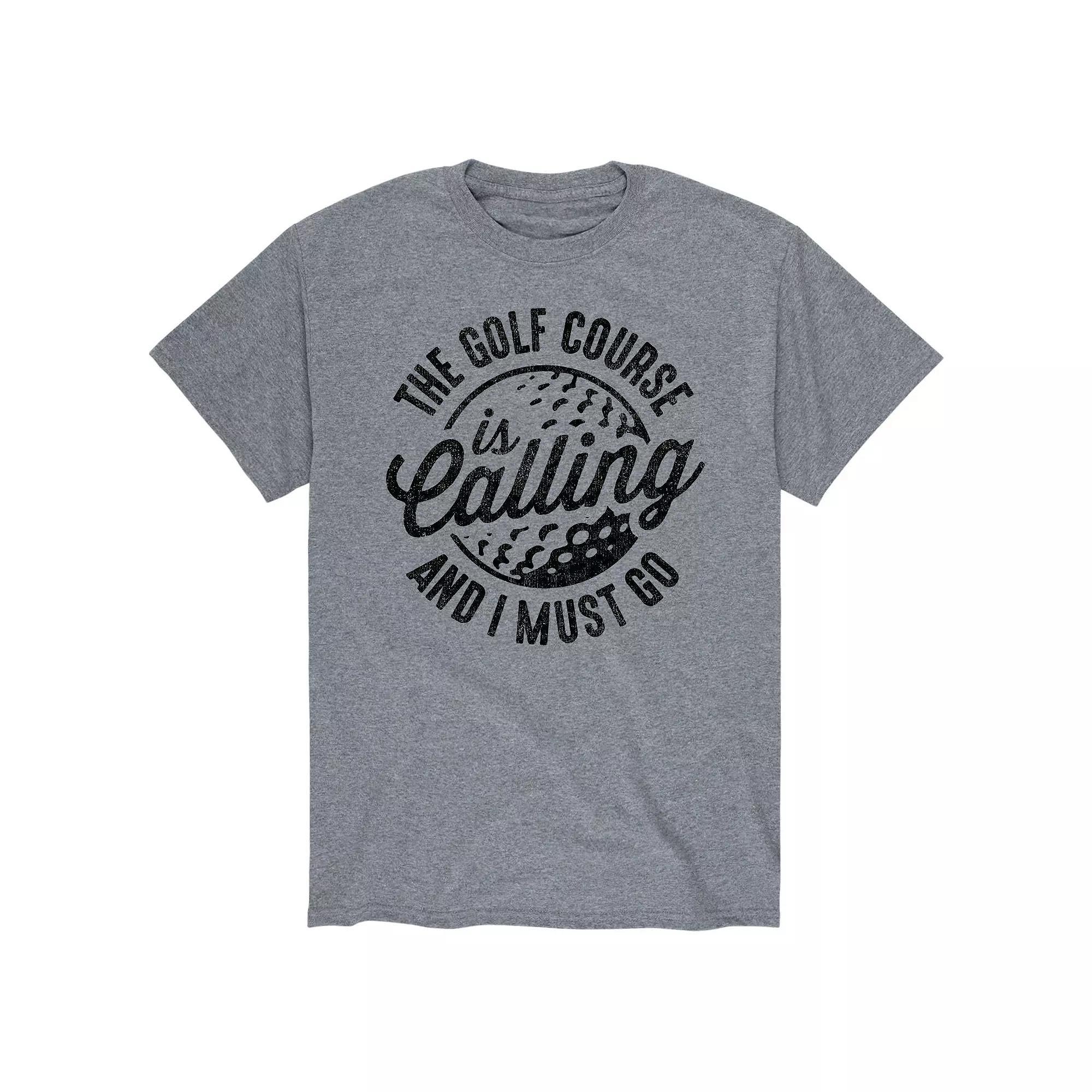 Big & Tall The Golf Course Is Calling Graphic Tee, Men's,  Product Image