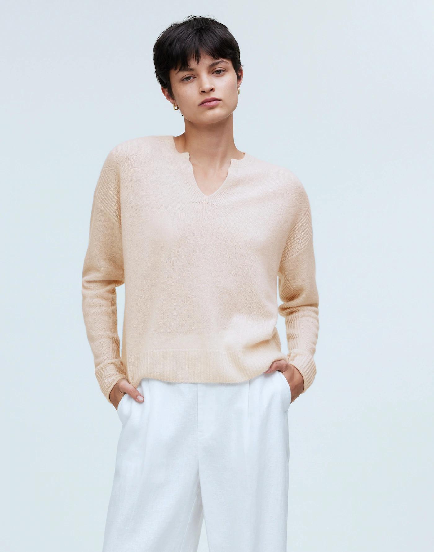 Cashmere V-Neck Sweater Product Image