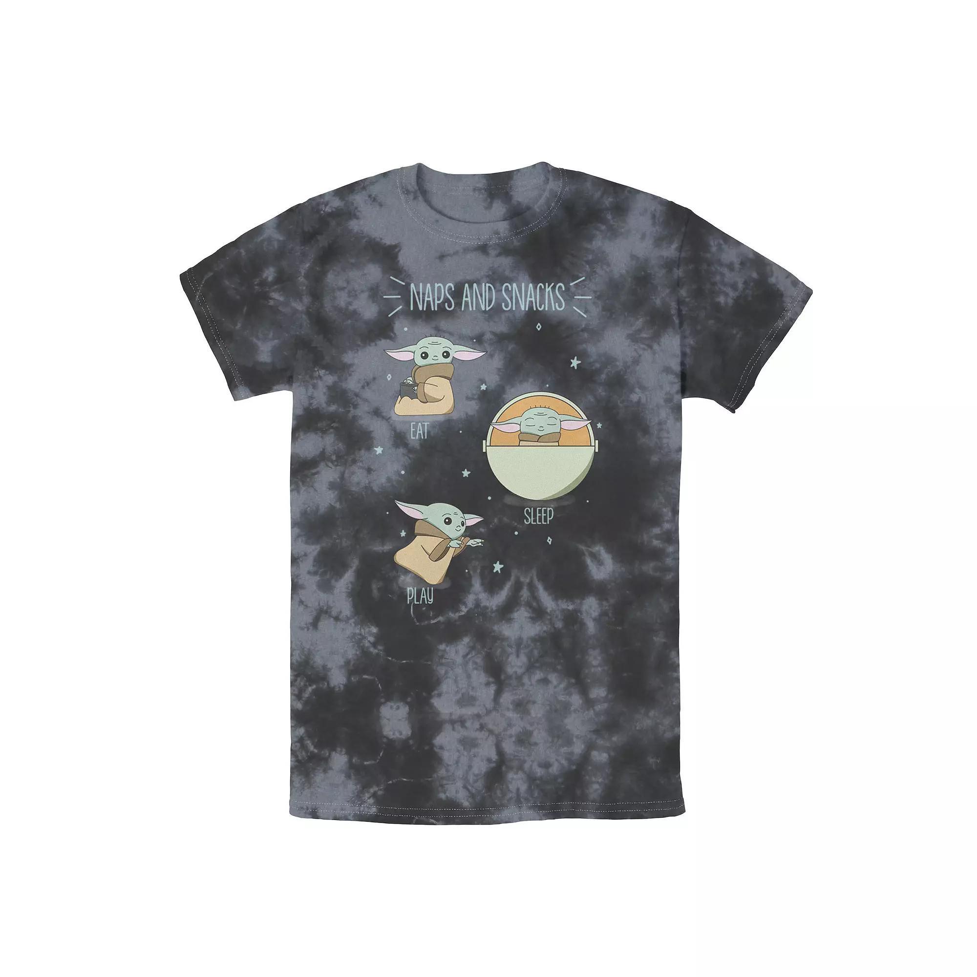 Men's Star Wars The Mandalorian The Child Naps And Snacks Doodles Tee, Boy's,  Product Image