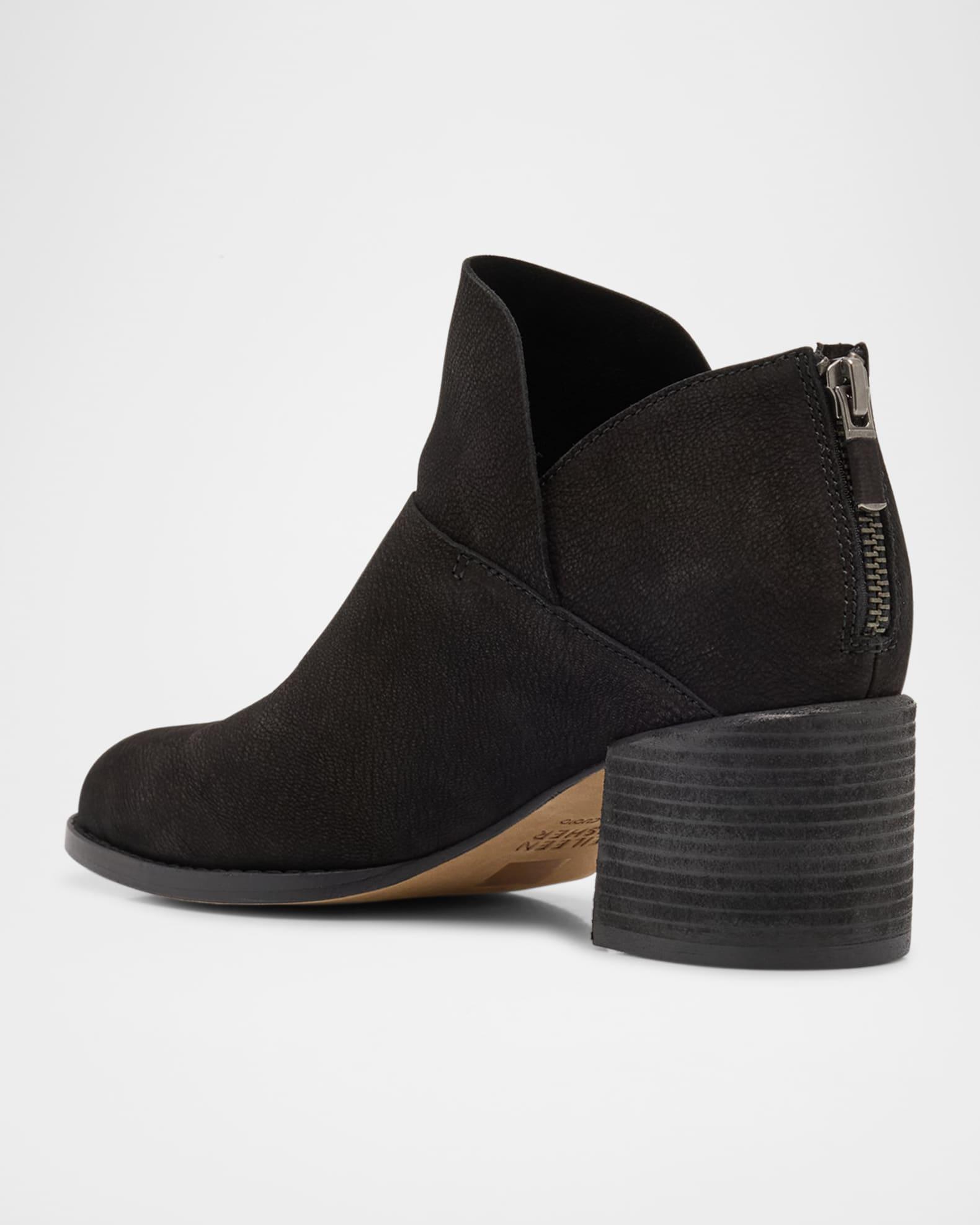 Leather Zip Ankle Booties Product Image