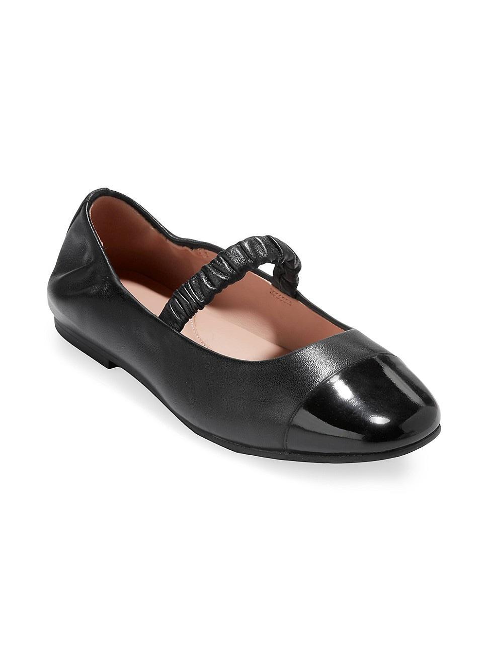 Cole Haan Womens Yvette Mary Jane Ballet Flats - Black Size 6.5 Product Image