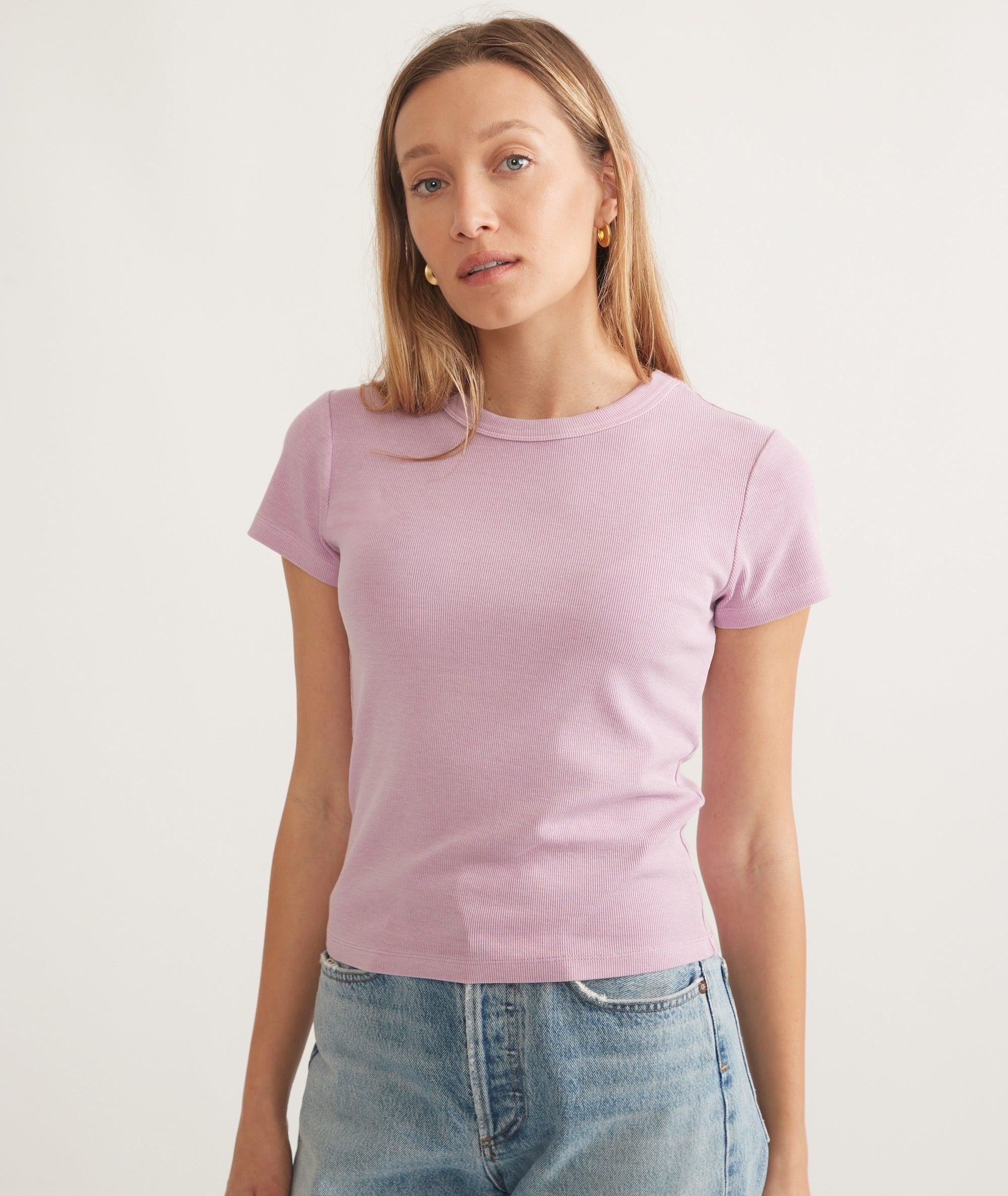 Lexi Rib Sun-In Crew Tee Product Image
