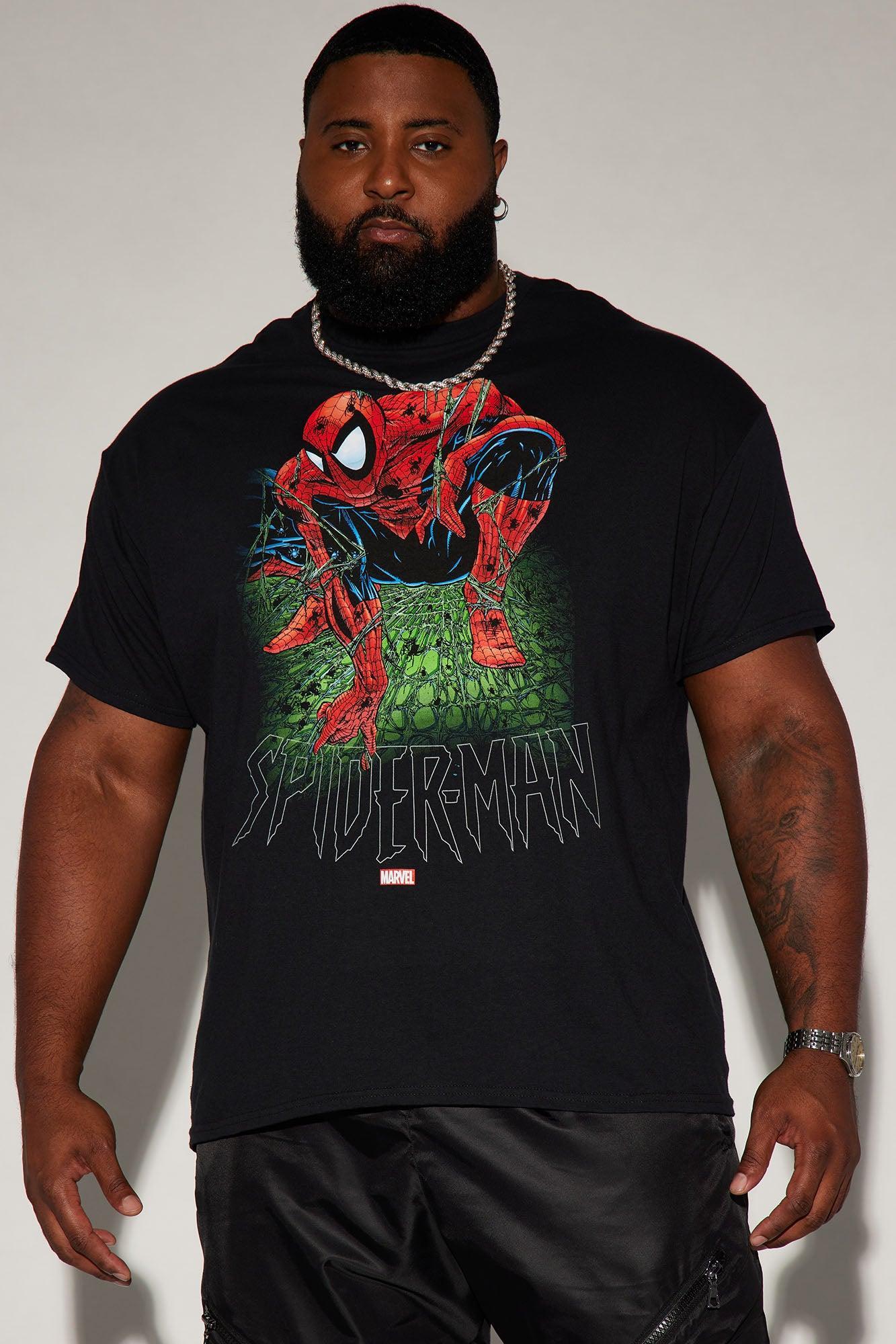 Spiderman Webs Short Sleeve Tee - Black Product Image