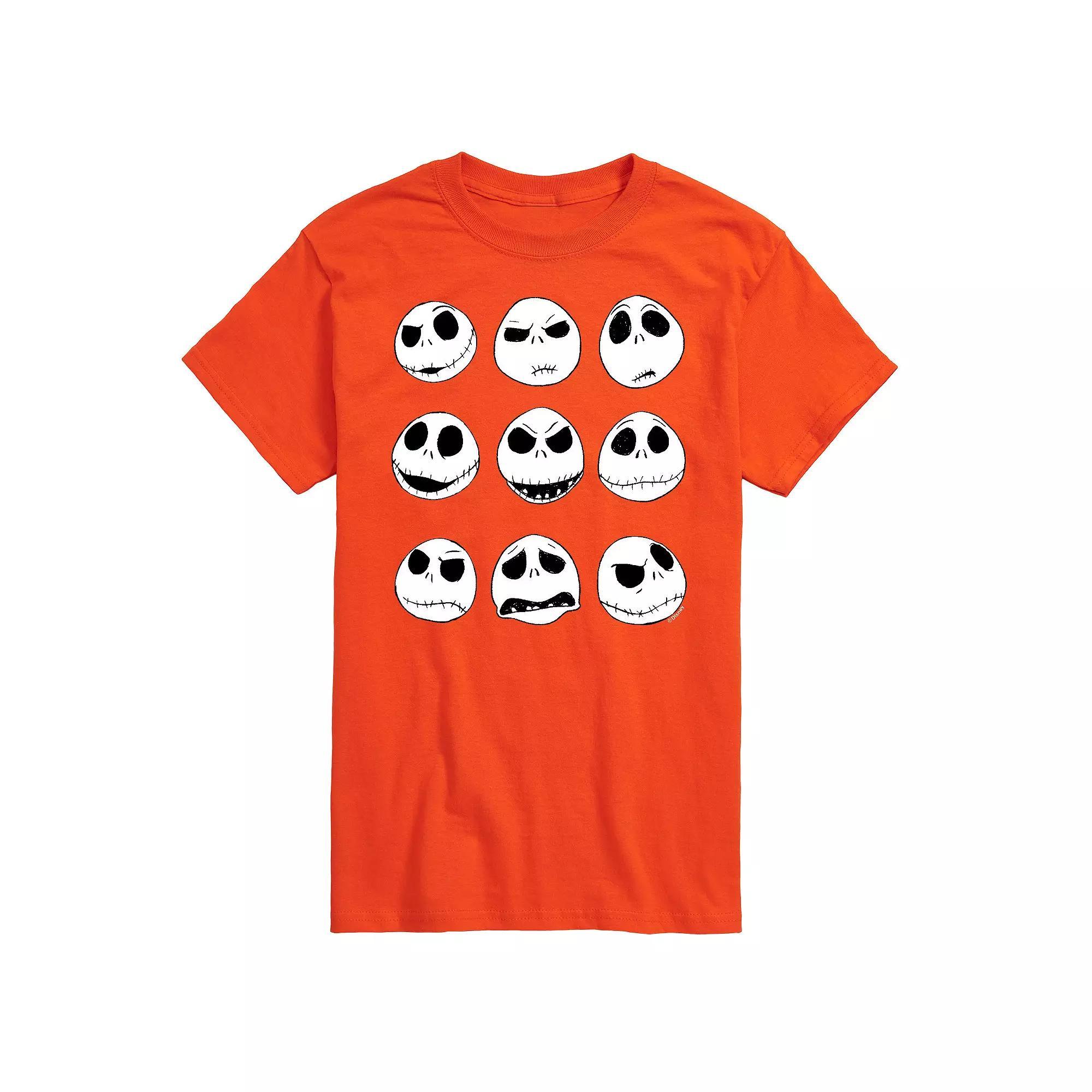 Disney's The Nightmare Before Christmas Jack Skellington Men's Grid Graphic Tee, Size: 3XL, Orange Product Image