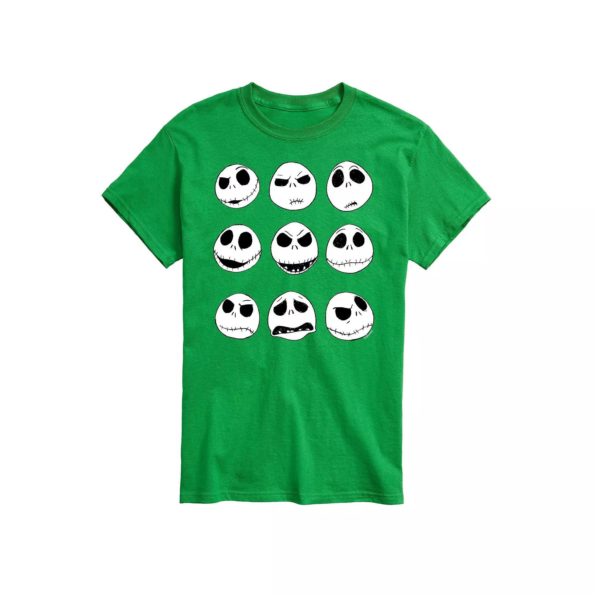 Disney's The Nightmare Before Christmas Jack Skellington Men's Grid Graphic Tee, Size: XXL, Green Product Image