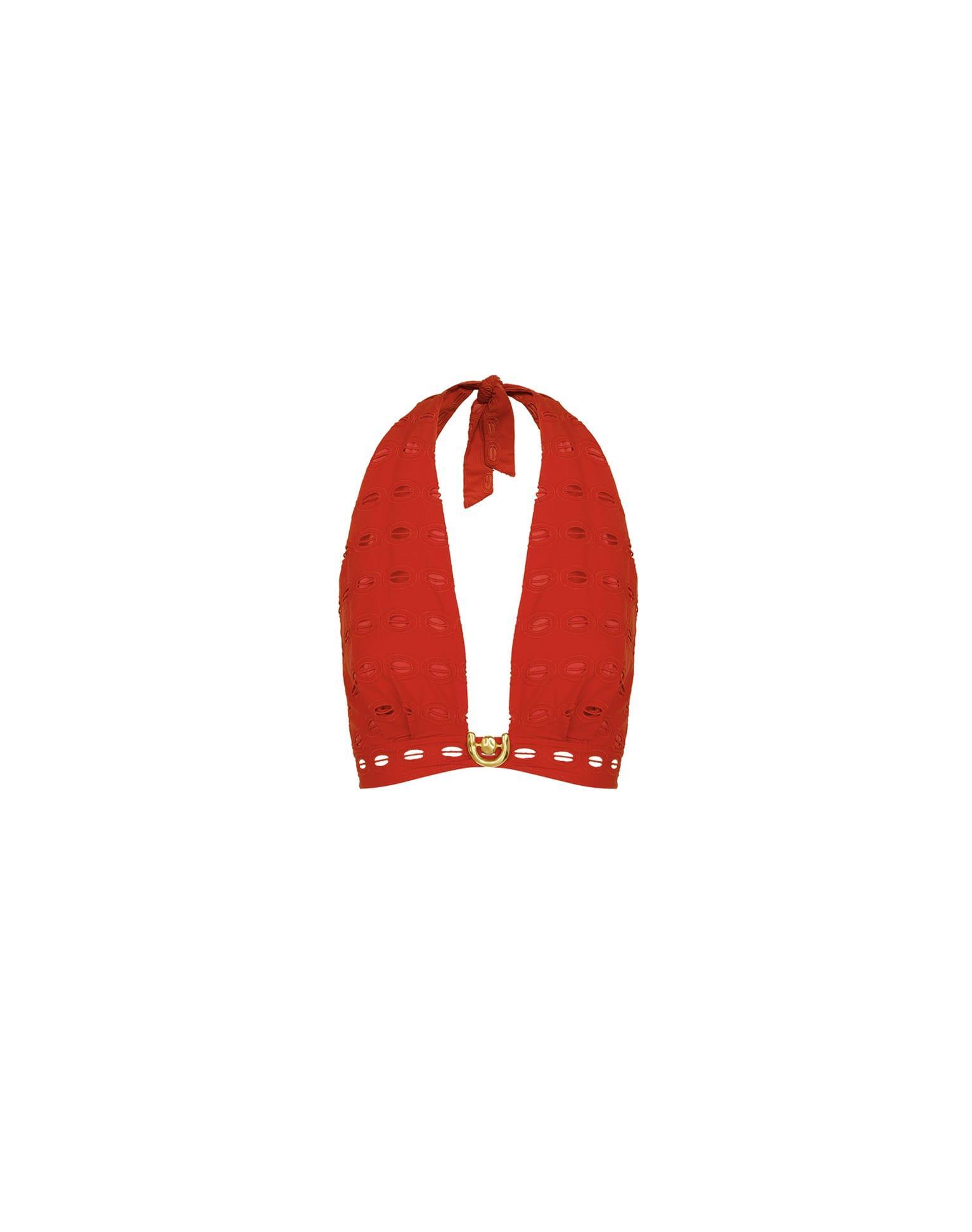 Eyelet Bea Maxi Skirt - Ruby Product Image