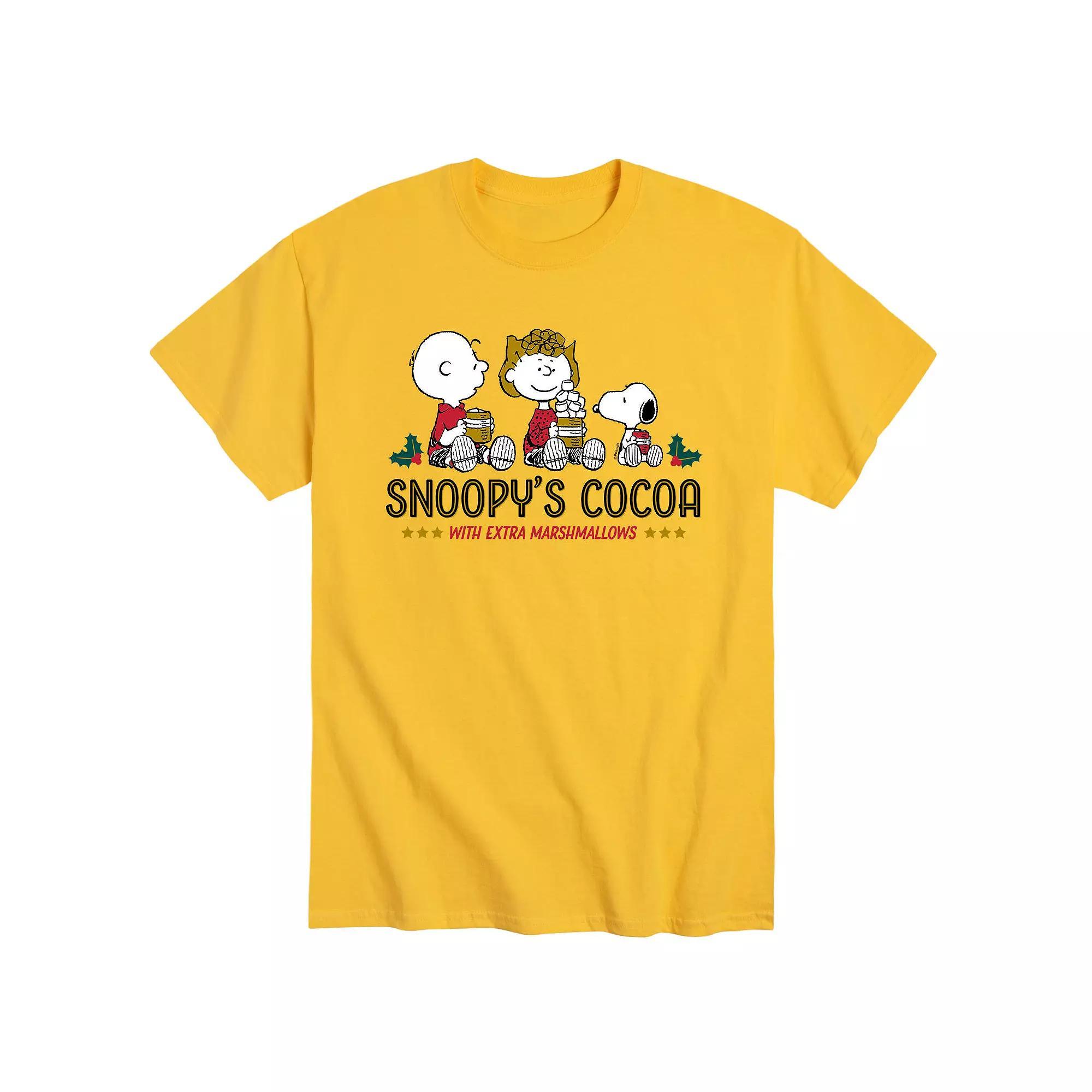 Men's Peanuts "Snoopy's Cocoa" Tee,  Product Image