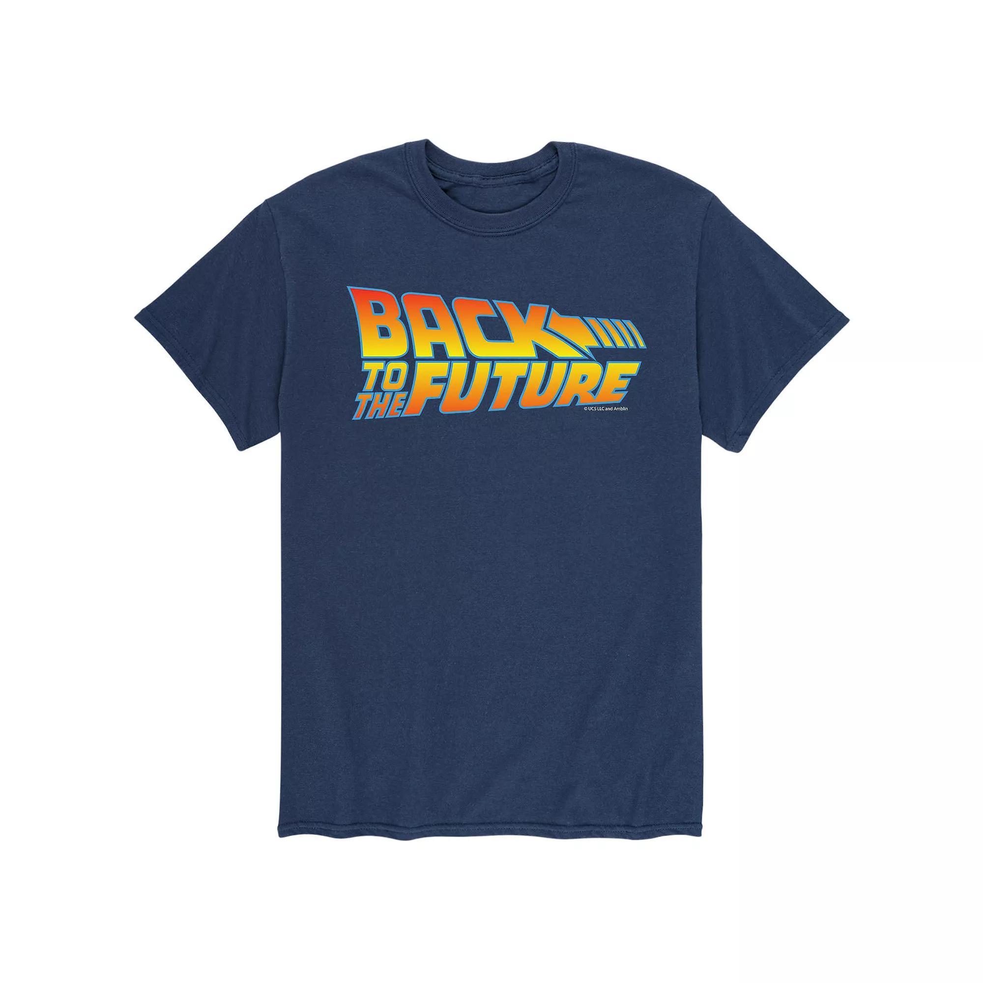 Big & Tall Back to the Future Franchise Logo Graphic Tee, Men's, Size: XL Tall, White Product Image