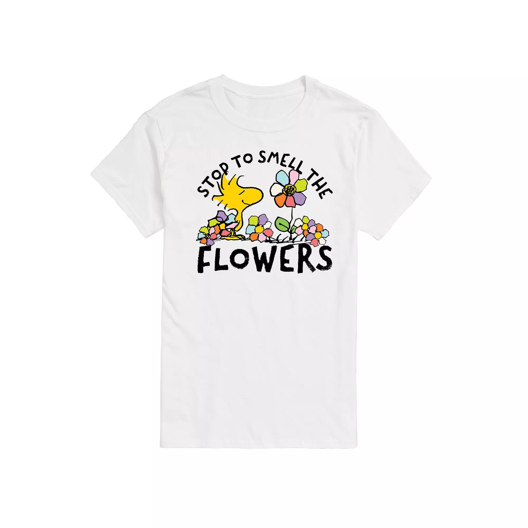 Men's Peanuts Smell The Flowers Graphic Tee,  Product Image