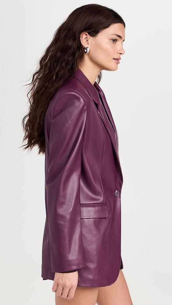 Susana Monaco Faux Leather Boyfriend Jacket | Shopbop Product Image