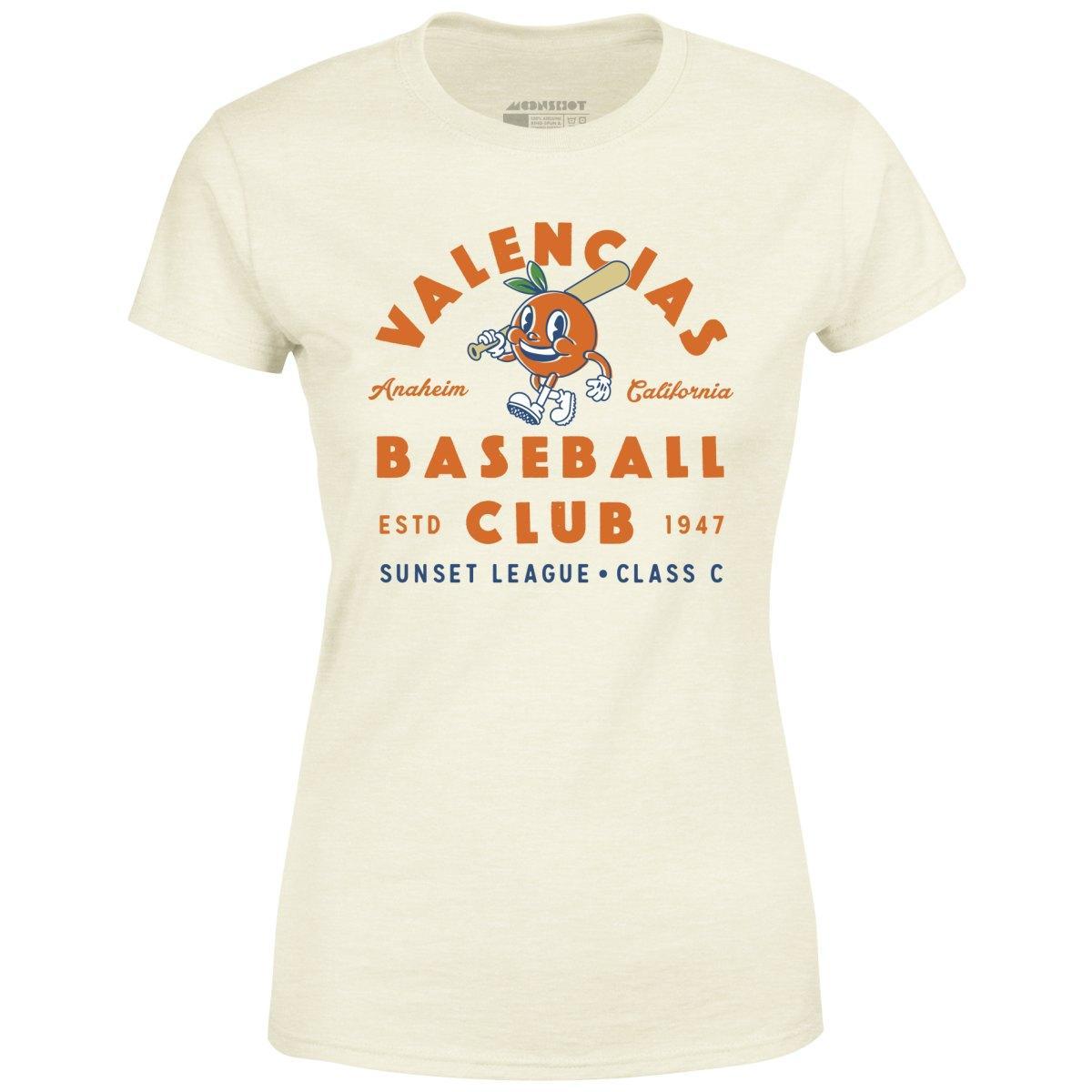 Anaheim Valencias - California - Vintage Defunct Baseball Teams - Women's T-Shirt Female Product Image