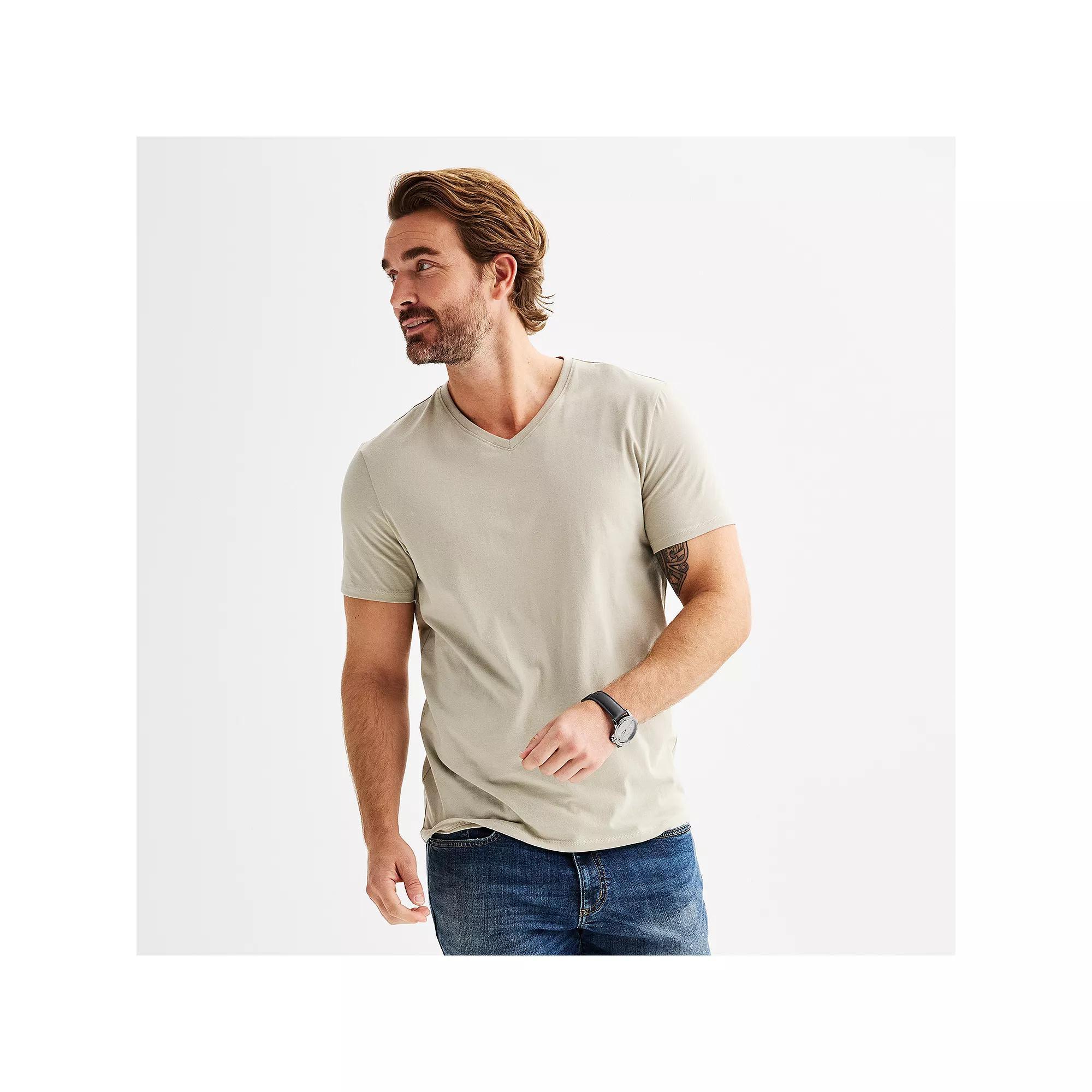 Men's Apt. 9® Premier Flex Short Sleeve V-Neck Tee,  Product Image