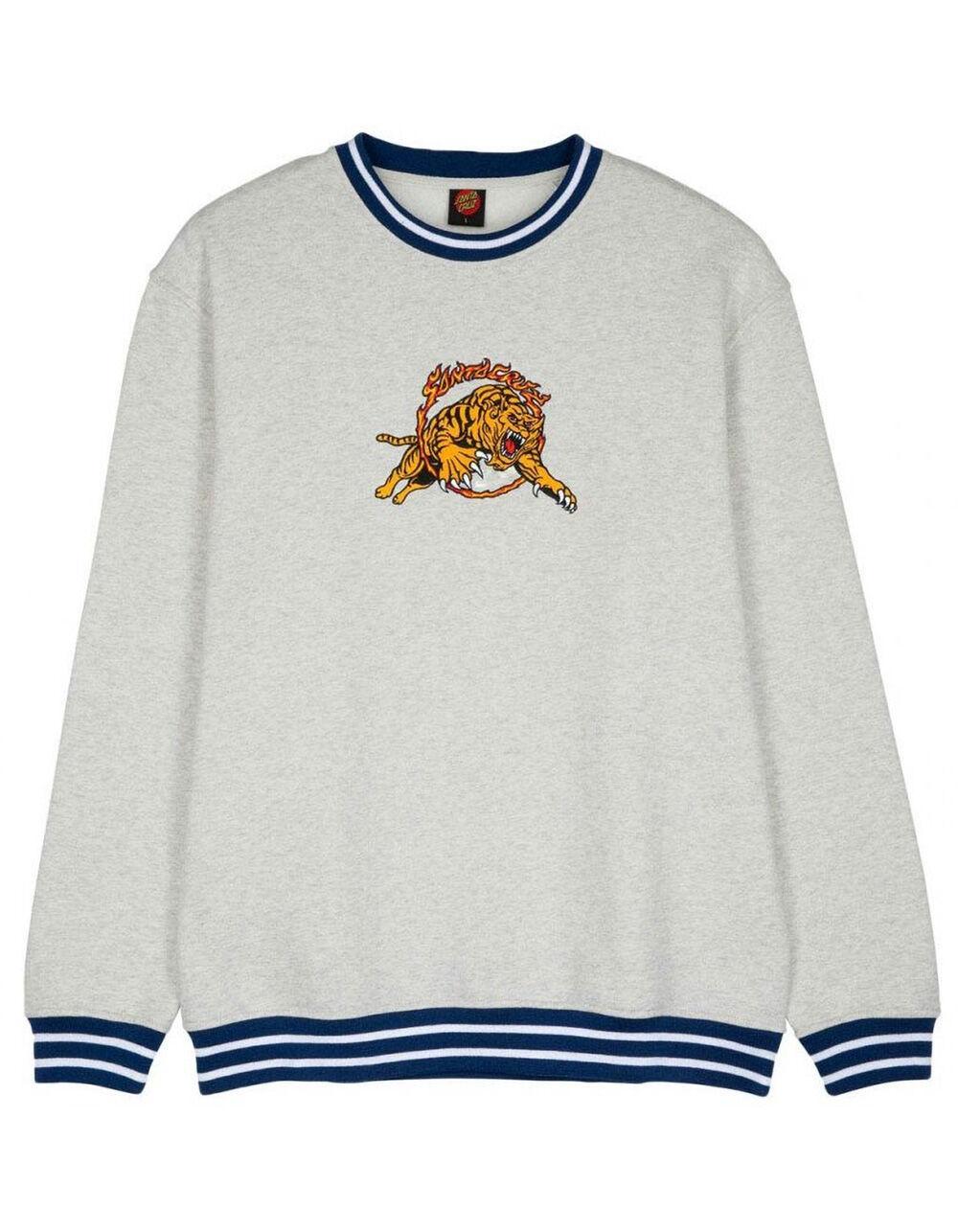 SANTA CRUZ Salba Tiger Simplified Mens Crewneck Sweatshirt Product Image